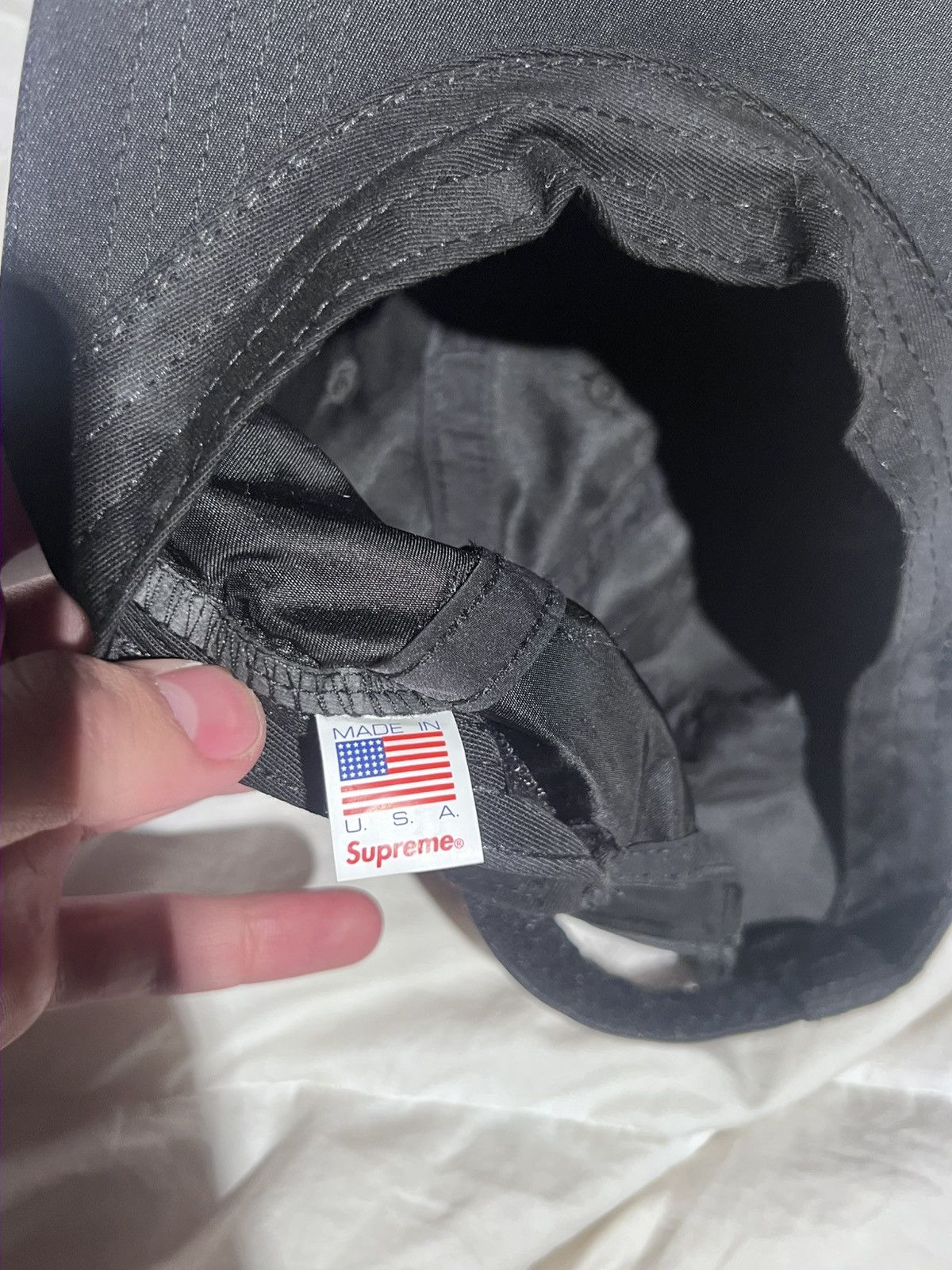 Supreme black supreme hat Size ONE SIZE - 2 Thumbnail