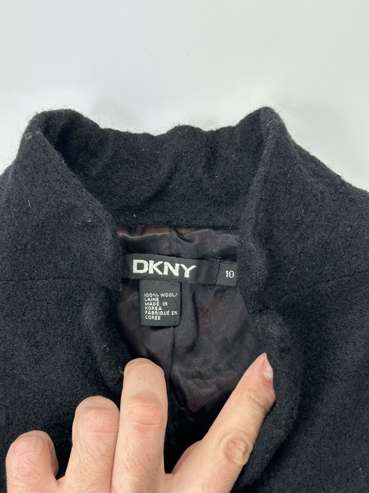 DKNY DKNY Wool Blazer Black Made In Korea Size L / US 10 / IT 46 - 8 Thumbnail