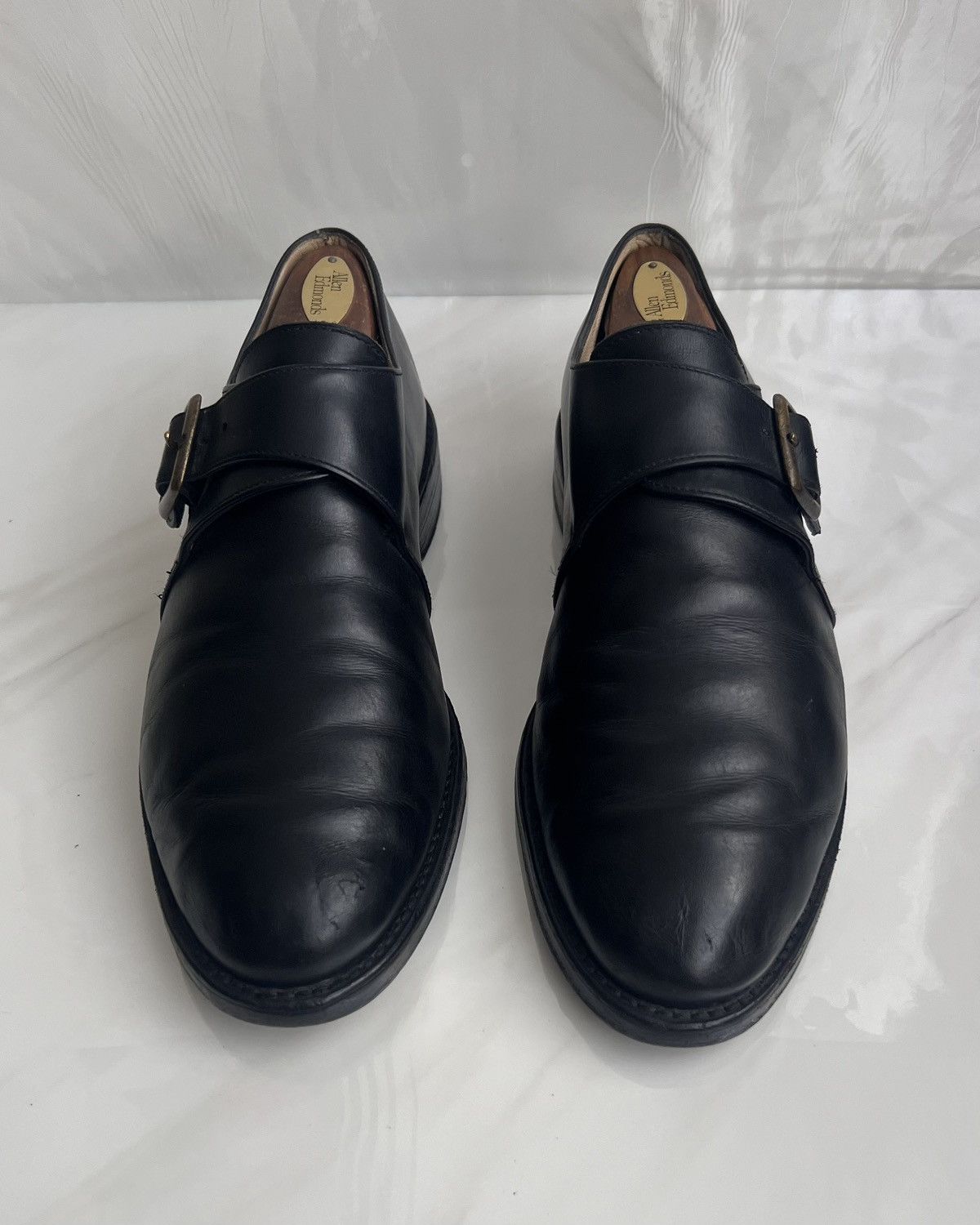 Paraboot Paraboot black leather single monk strap Dress shoes Size US 9 / EU 42 - 14 Thumbnail