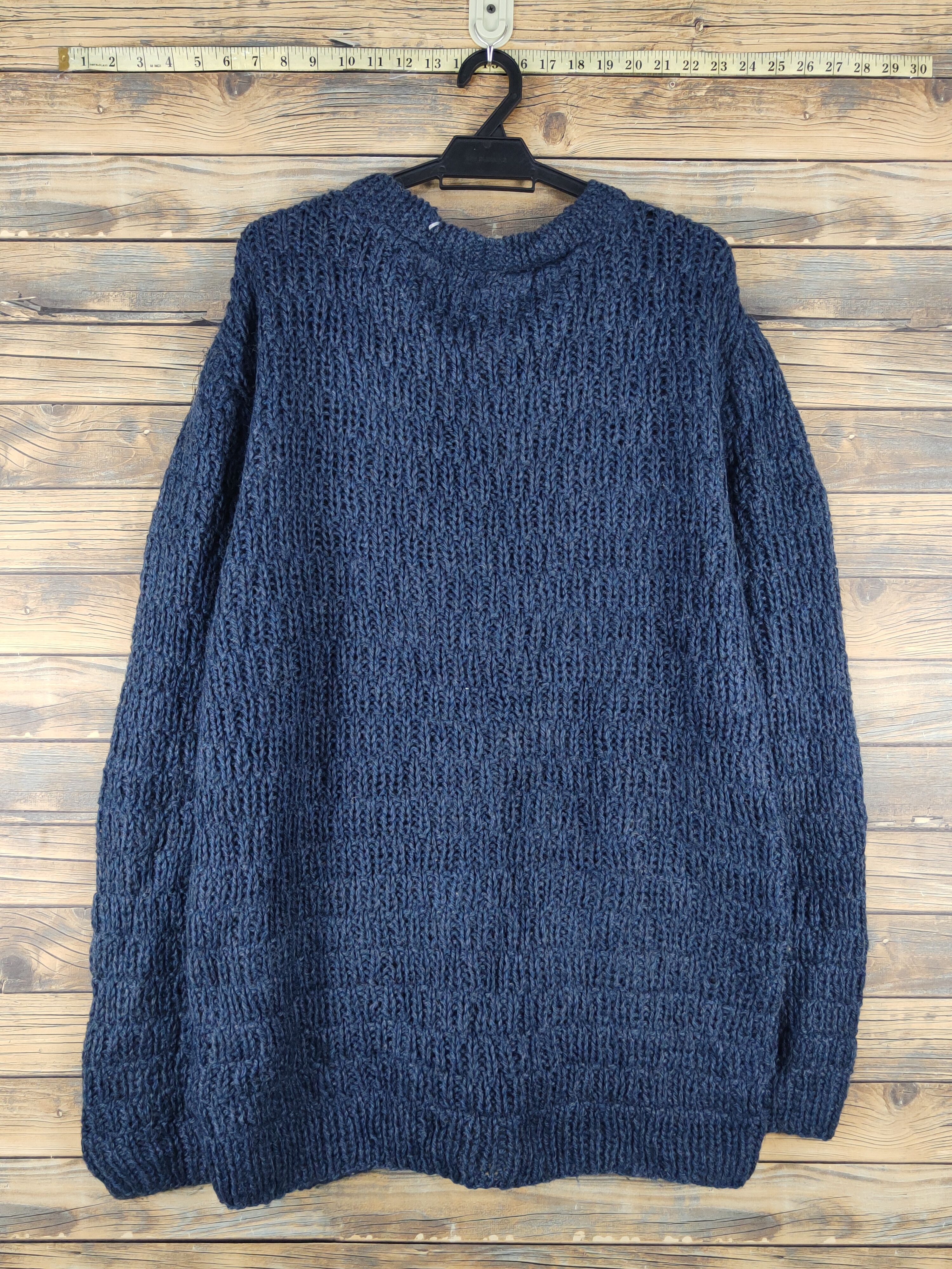 Japanese Brand × Vintage Japanese Brand Navy Knitwear Sweaters #W1253 Size US L / EU 52-54 / 3 - 7 Thumbnail