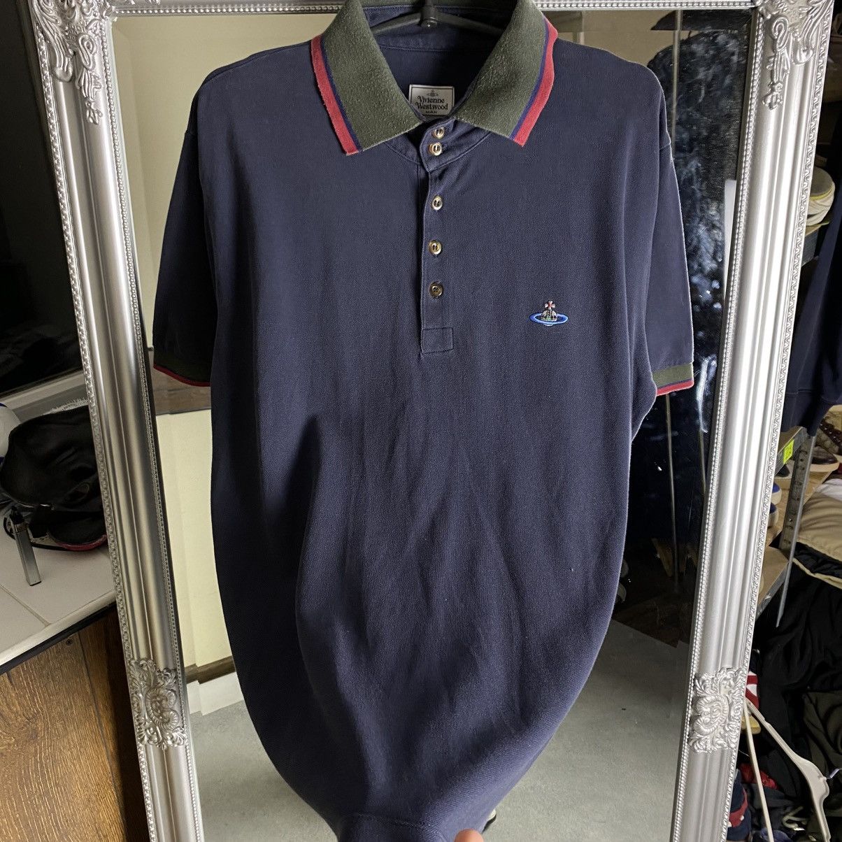 Vivienne Westwood 🔥VINTAGE VIVIENNE WESTWOOD POLO ORB T-SHIRT🔥 Size US XL / EU 56 / 4 - 3 Thumbnail