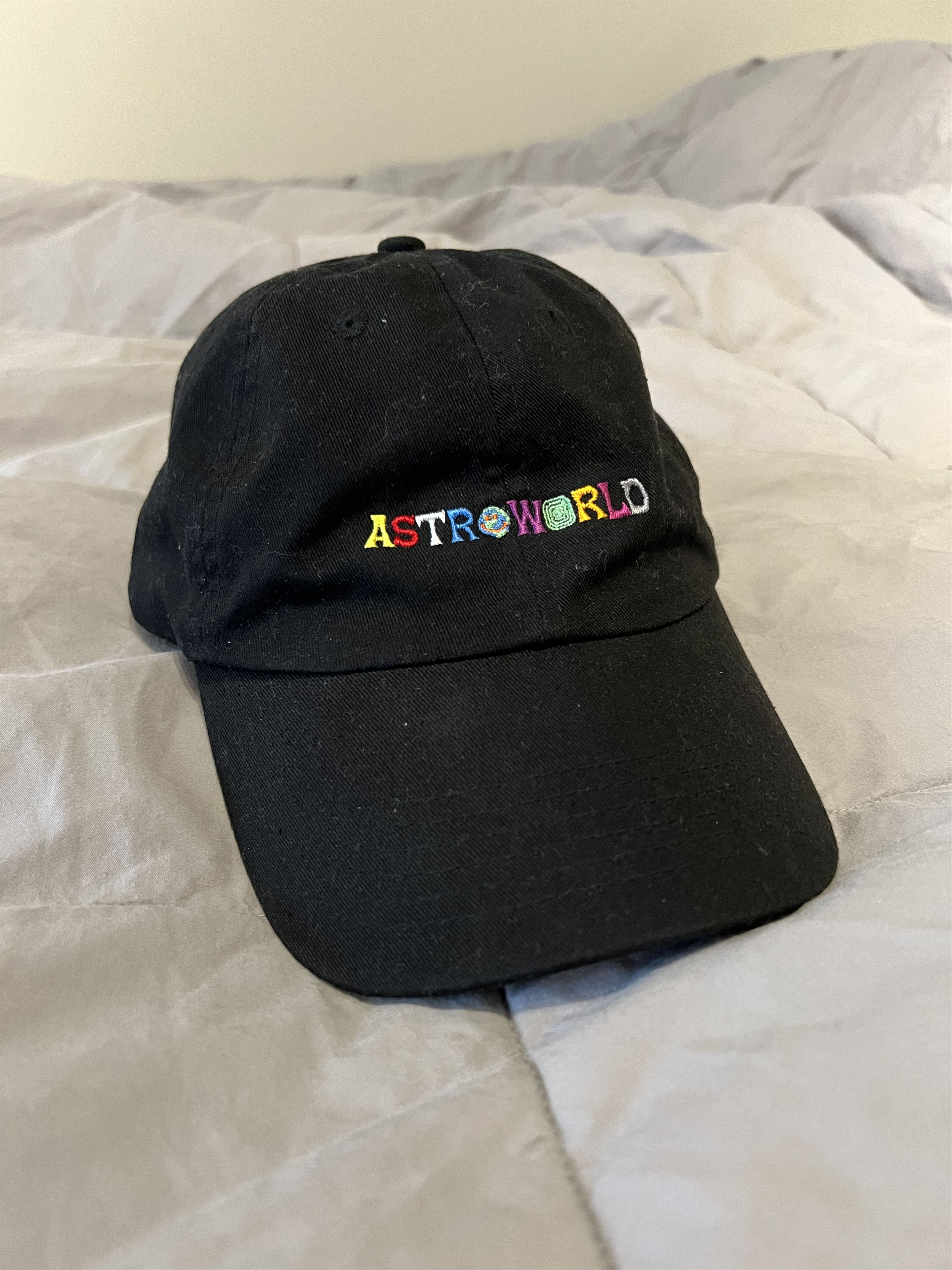 image of Astroworld Travis Scott Dad / Baseball Hat in Black, Men's
