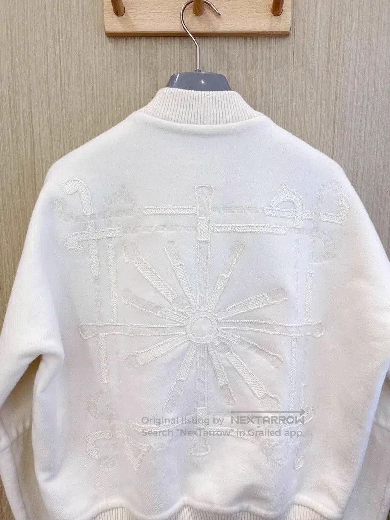 Hermes Hermes 100% Cashmere Overcoat Baseball Jacket Back Embroid Size XS / US 0-2 / IT 36-38 - 5 Thumbnail
