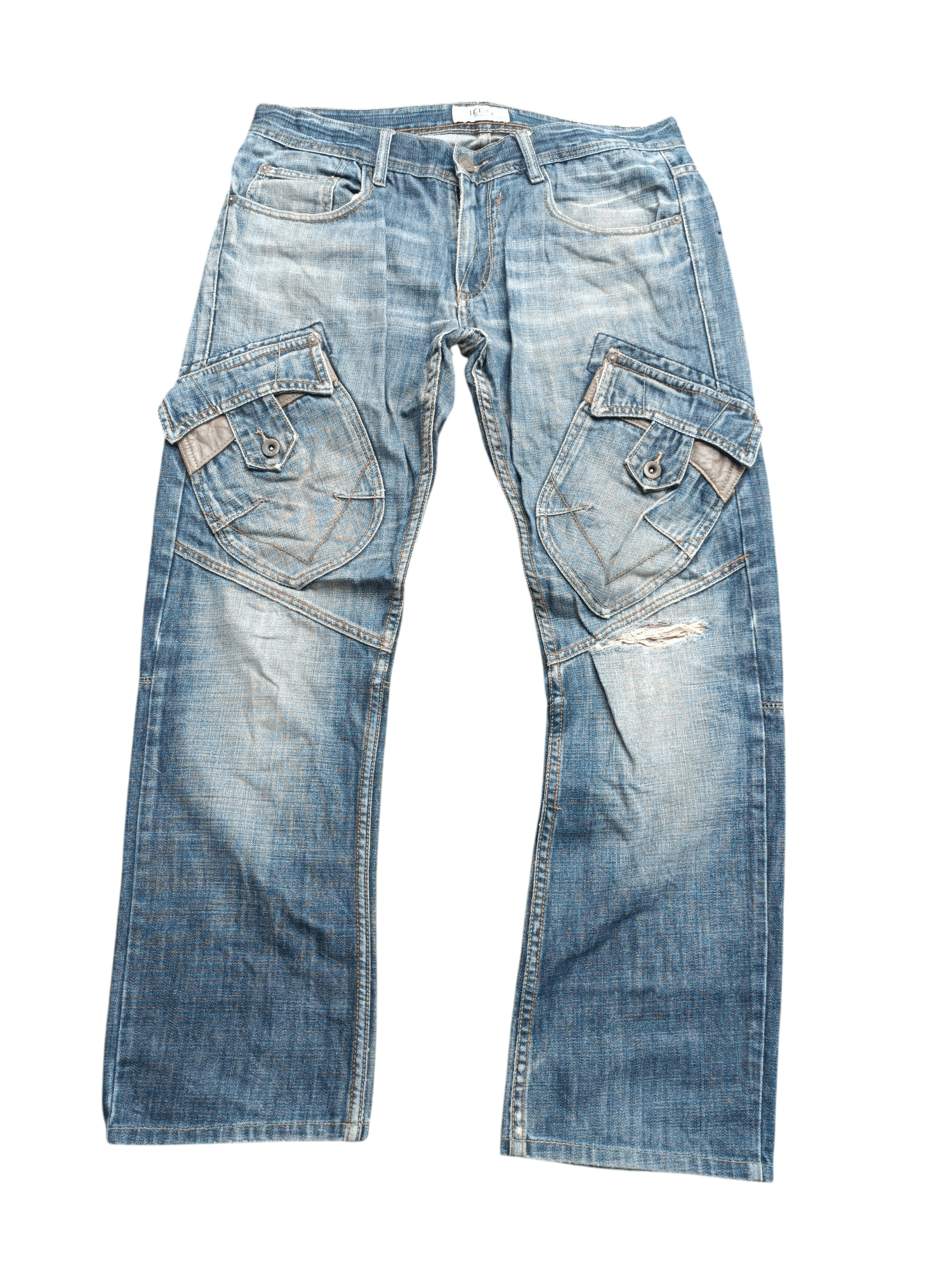 FYEE 🔥 IKCA DISTRESSED RARE DESIGN DENIM E240i