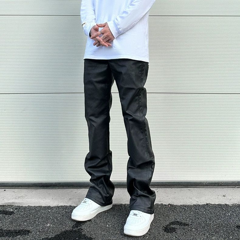 wax punk bootcut hiphop flared bootcut punk jeans