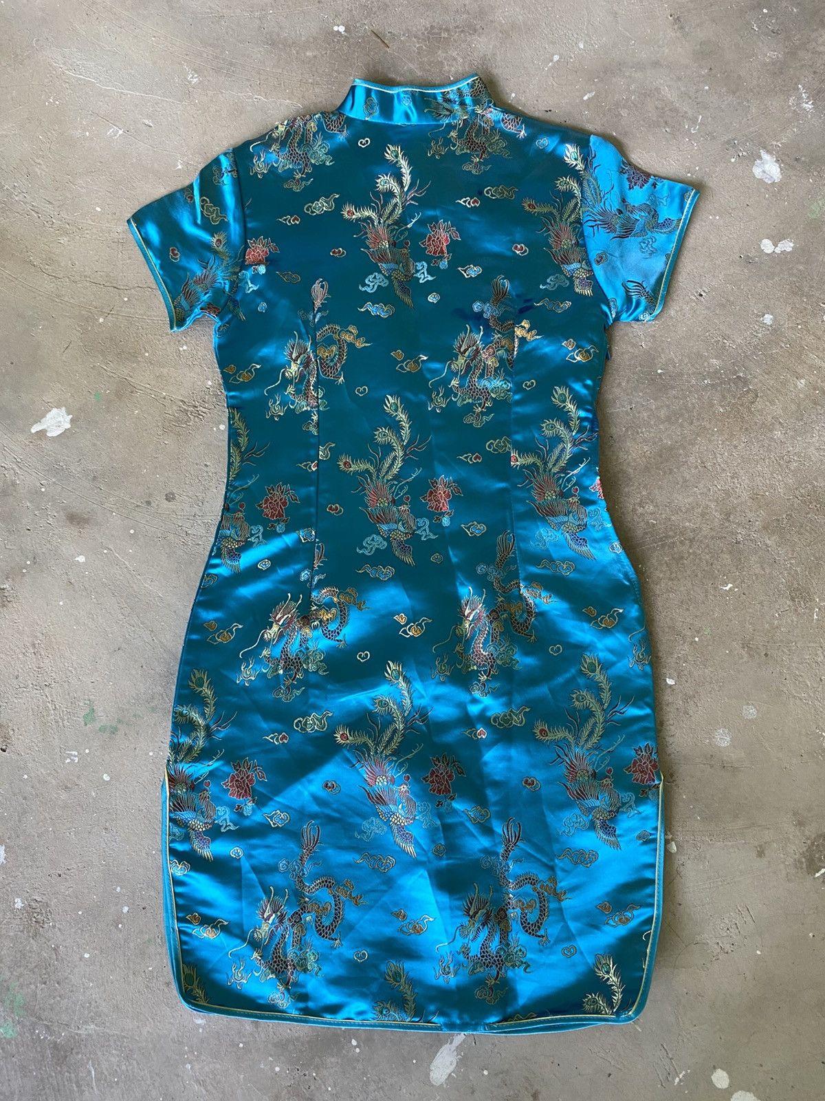 Chinese Laundry Vintage Chinese Cheongsam Silk Dress Size S / US 4 / IT 40 - 11 Thumbnail