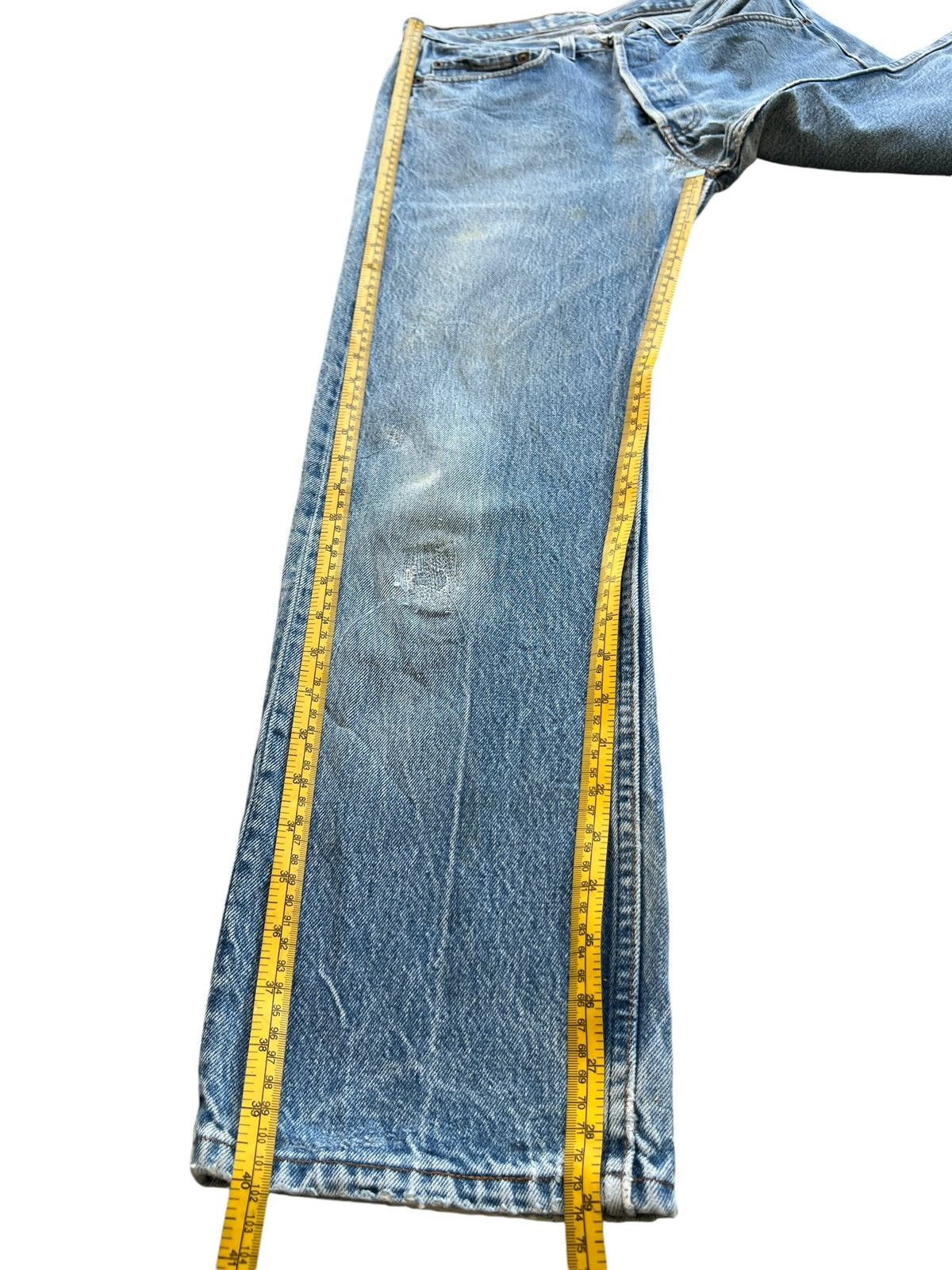 Lee Vintage 90s Lee Rider Distressed Denim Jeans 31x29 Size US 31 - 12 Thumbnail