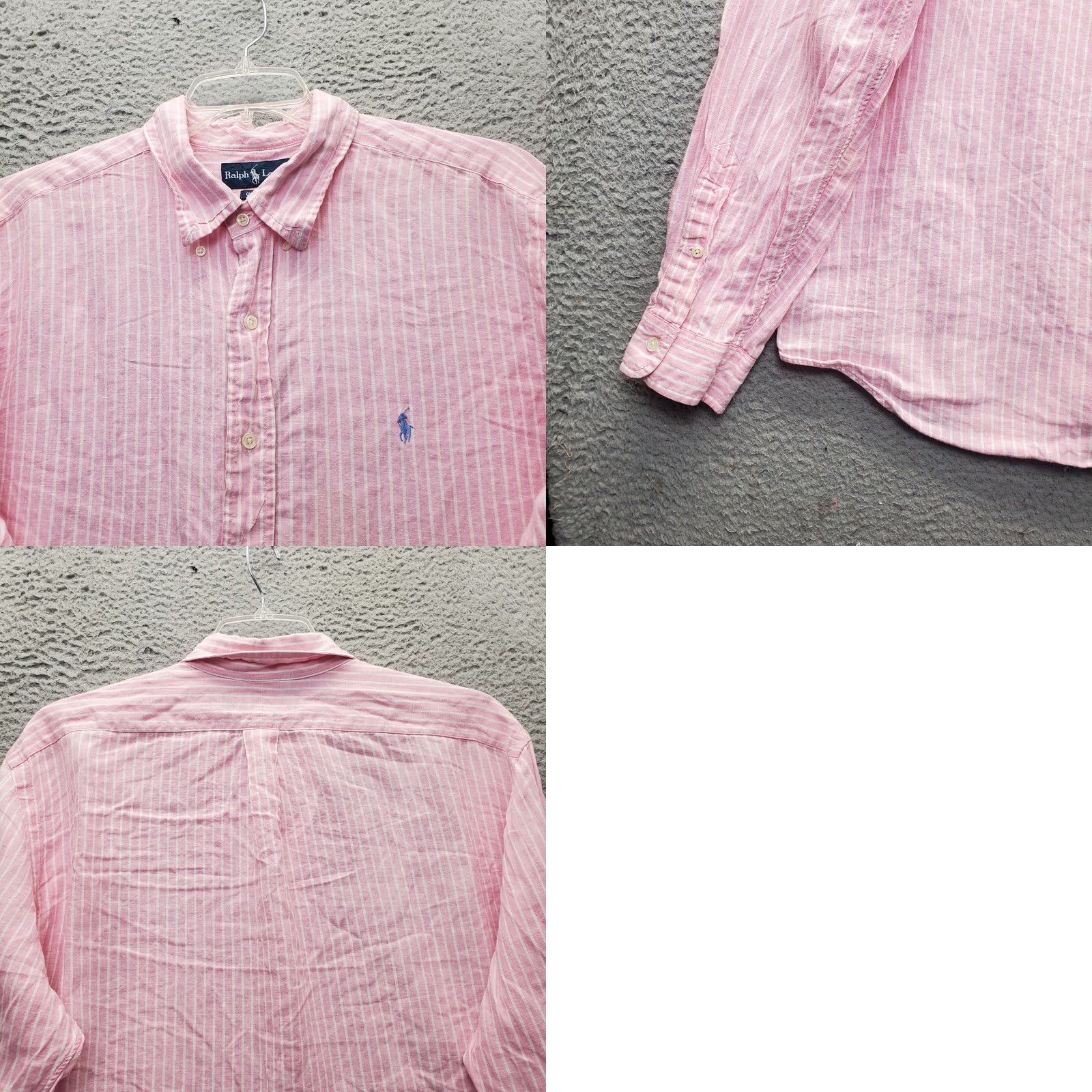 Ralph Lauren VINTAGE Ralph Lauren Shirt Mens XXL Multi Striped Pony Logo Button Down Size US XXL / EU 58 / 5 - 8 Thumbnail