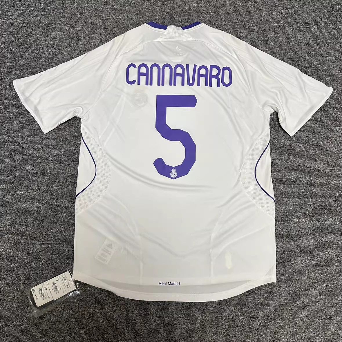 Other 2007 08 Real Madrid #5 Cannavaro Jersey Home Size US XL / EU 56 / 4 - 1 Thumbnail
