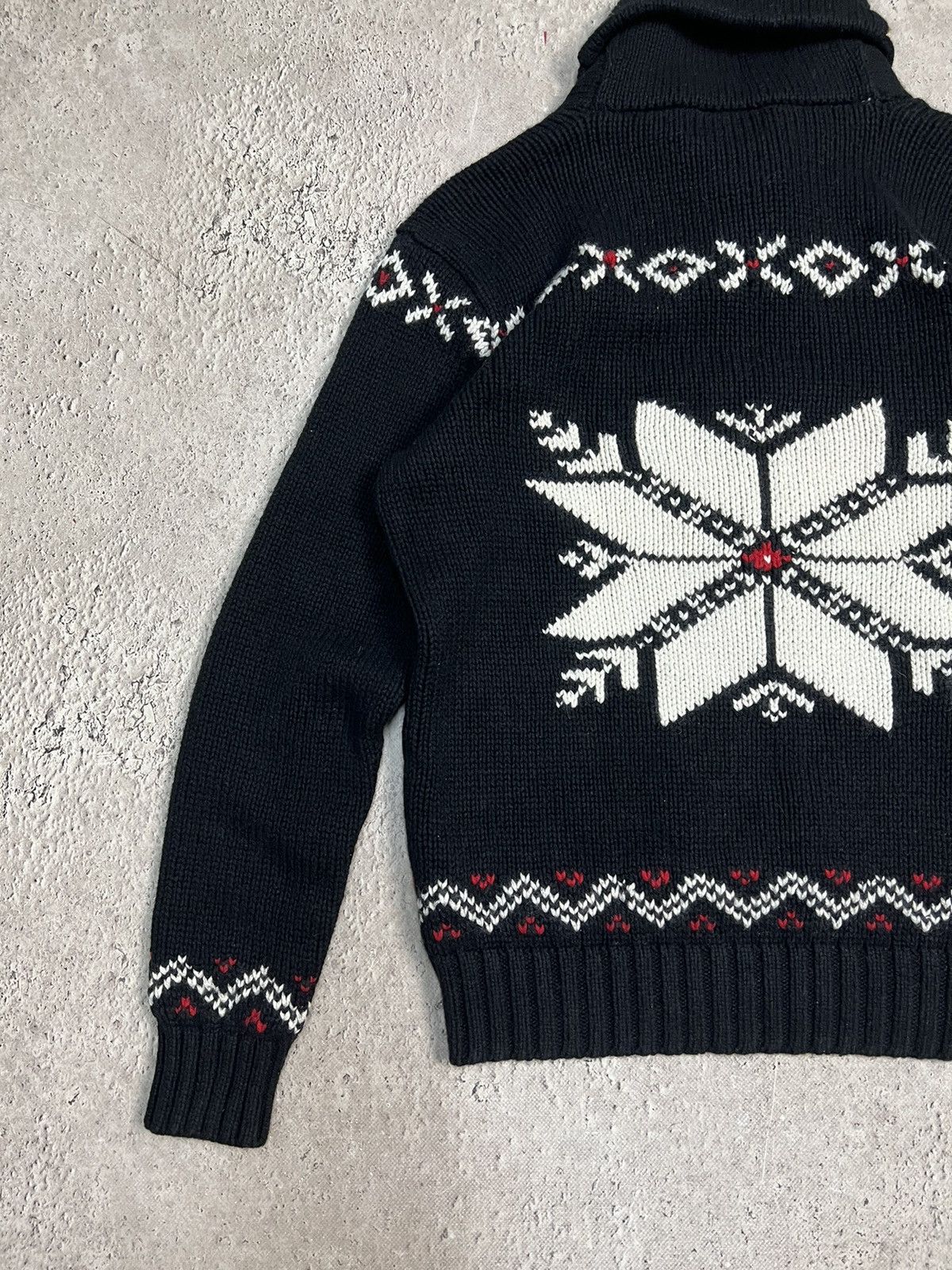 Polo Ralph Lauren × Ralph Lauren Vintage 90s Ralph Lauren American Flag USA Sweater Y2K Size US L / EU 52-54 / 3 - 11 Thumbnail