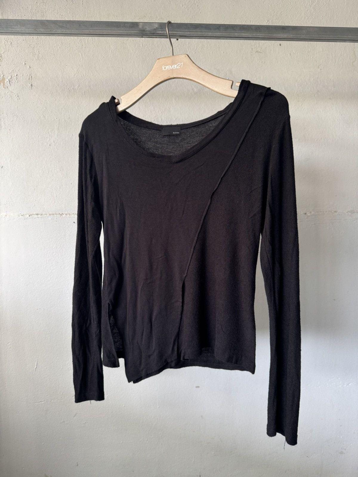 If Six Was Nine Barak Asymmetrical Double Cut Long Sleeve Tee Shirt Size US S / EU 44-46 / 1 - 2 Thumbnail