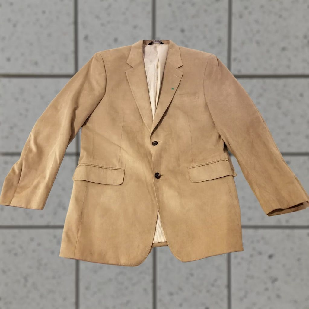 Jos. A. Bank Jos. A. Bank Jacket 40L Blazer Mens Khaki Beige 2 Piece Regular Size 40 Men Size 40R - 1 Thumbnail