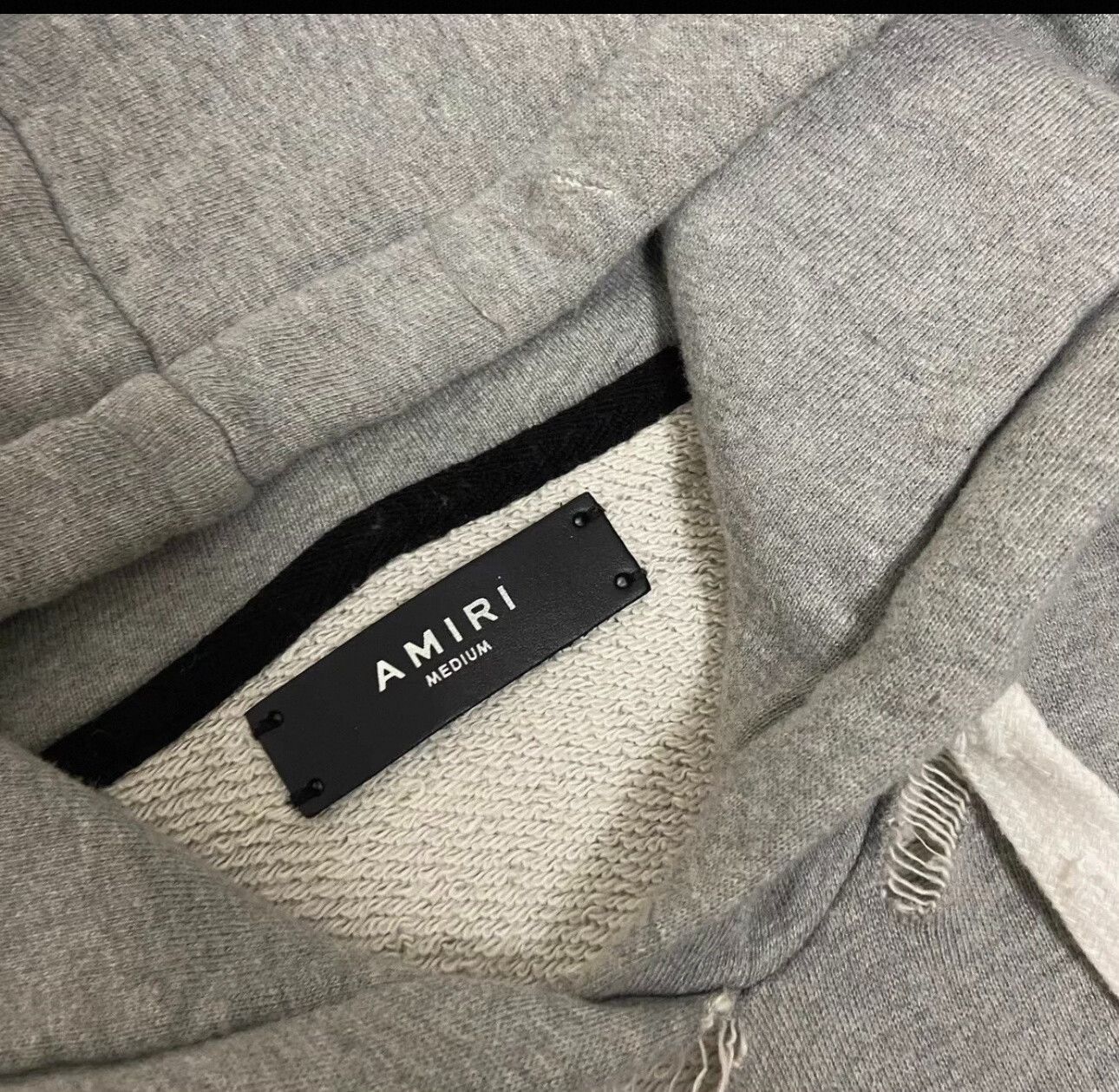 Amiri amiri gray hooded sweatshirt size M Size US M / EU 48-50 / 2 - 3 Thumbnail