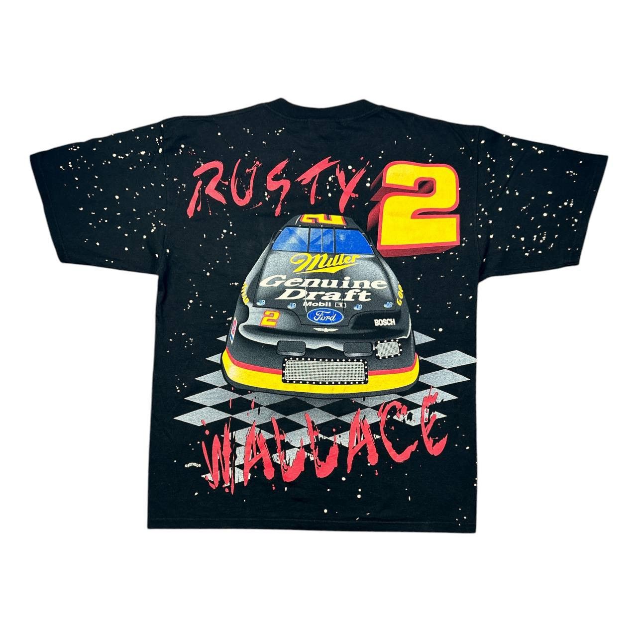 Nutmeg Vintage Nascar Nutmeg Rusty Wallace “Midnight Rider” Tees Size US XL / EU 56 / 4 - 2 Thumbnail