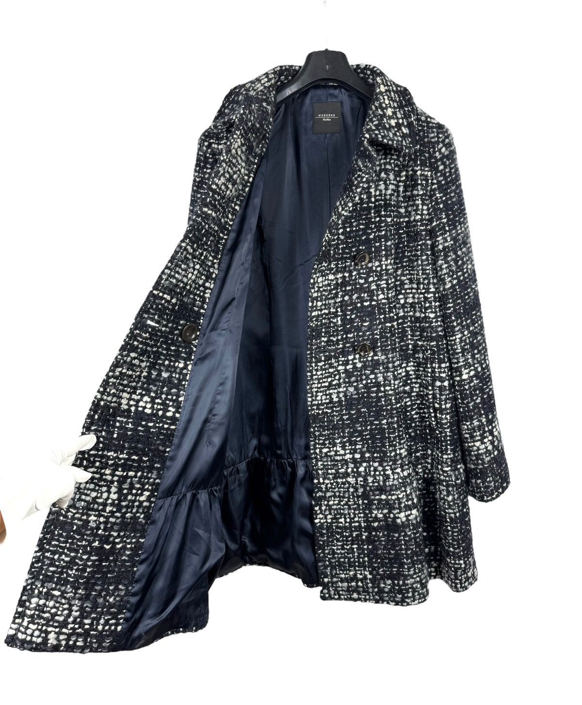 Weekend Max Mara Weekend Max Mara Wool Woven Knit Coat Pleated size US10 IT44 Size L / US 10 / IT 46 - 13 Thumbnail