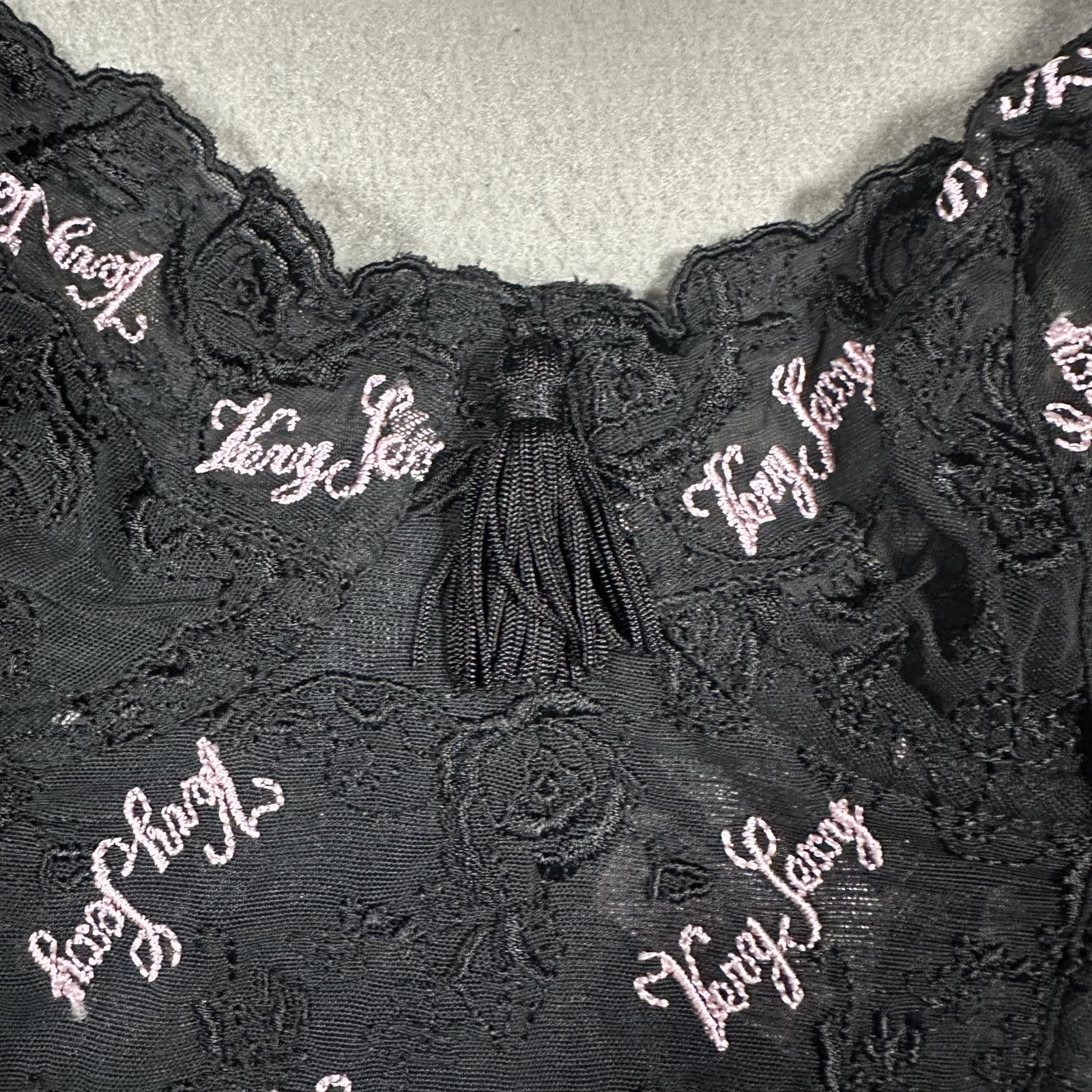 Other Victoria’s Secret Corset Lingerie Top Black Pink Print Size S / US 4 / IT 40 - 3 Thumbnail
