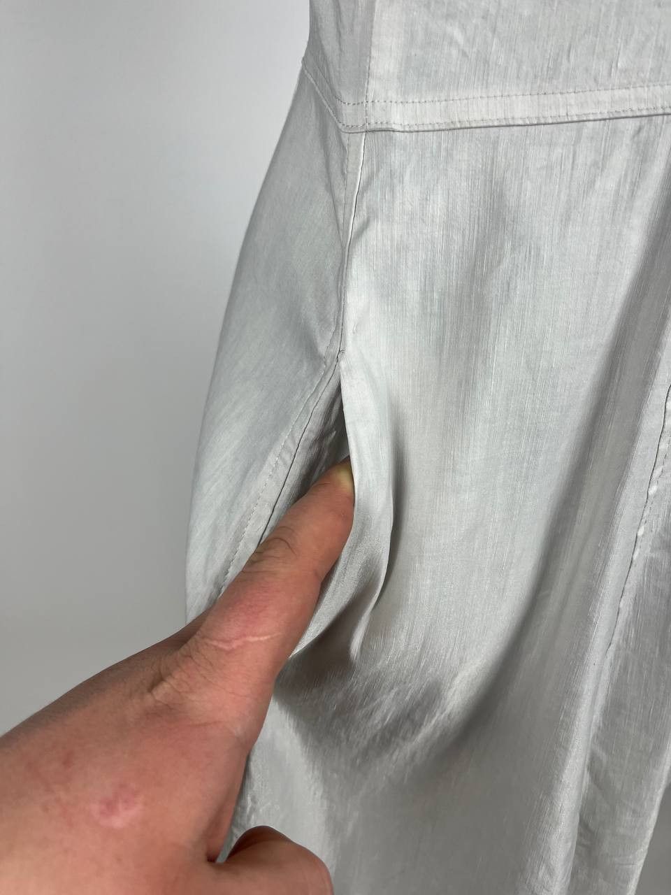 Sarah Pacini Sarah Pacini Avant Garde Linen Blend Dress Size 1 (0507) Size S / US 4 / IT 40 - 5 Thumbnail