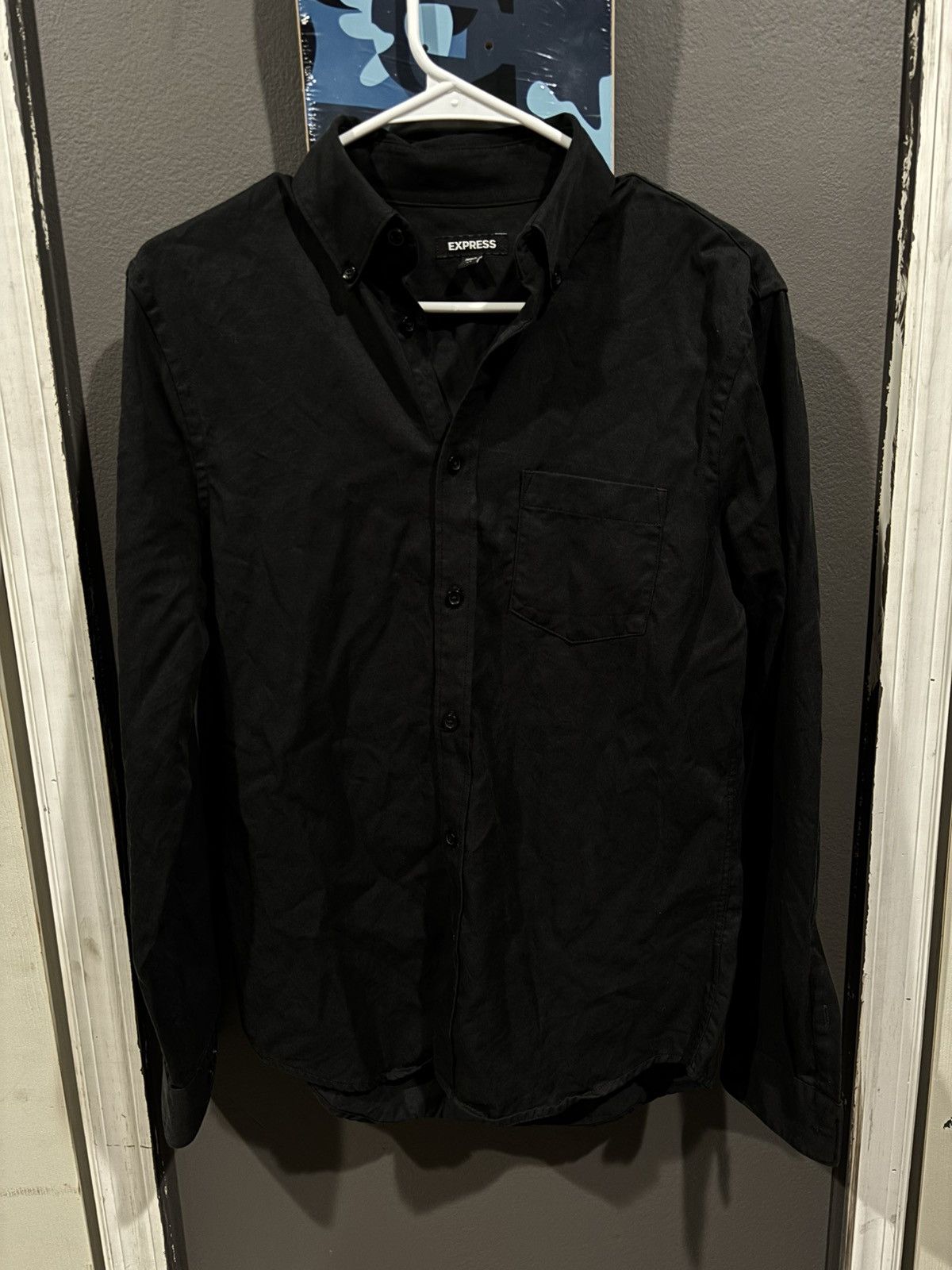 Express Express black button- down long sleeve shirt size XS Size US XS / EU 42 / 0 - 2 Thumbnail