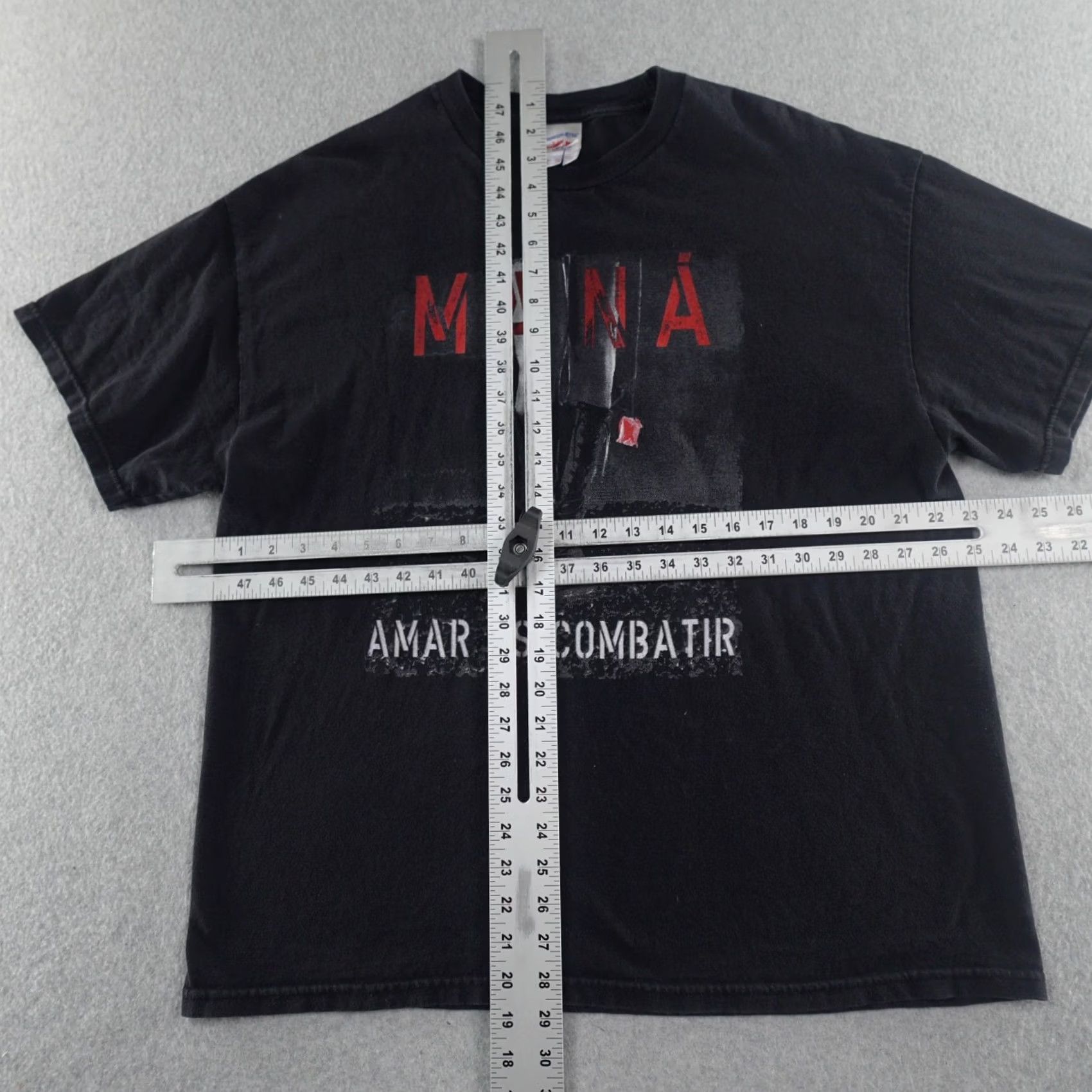 Vintage VINTAGE Mana TShirt Mens XL Black Band Rock 20s Concert 90s Mens XL Black T-Shirt Size US XL / EU 56 / 4 - 2 Thumbnail