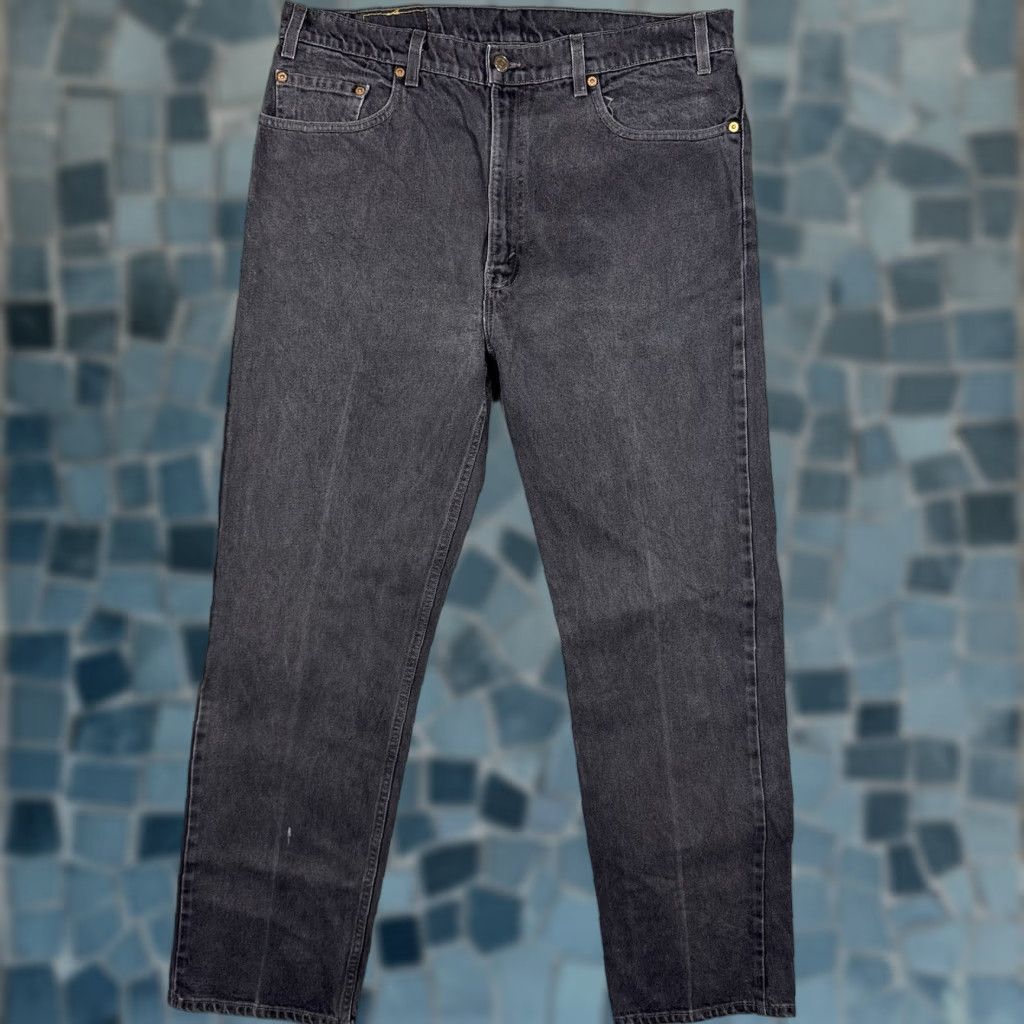 Levi's VINTAGE Levi's 505 Jeans Mens 38x32 USA Made 1998 Charcoal Wash Paper Tag 90s Grunge Denim 5-Pocket Mens Jeans Size US 38 / EU 54 - 1 Thumbnail