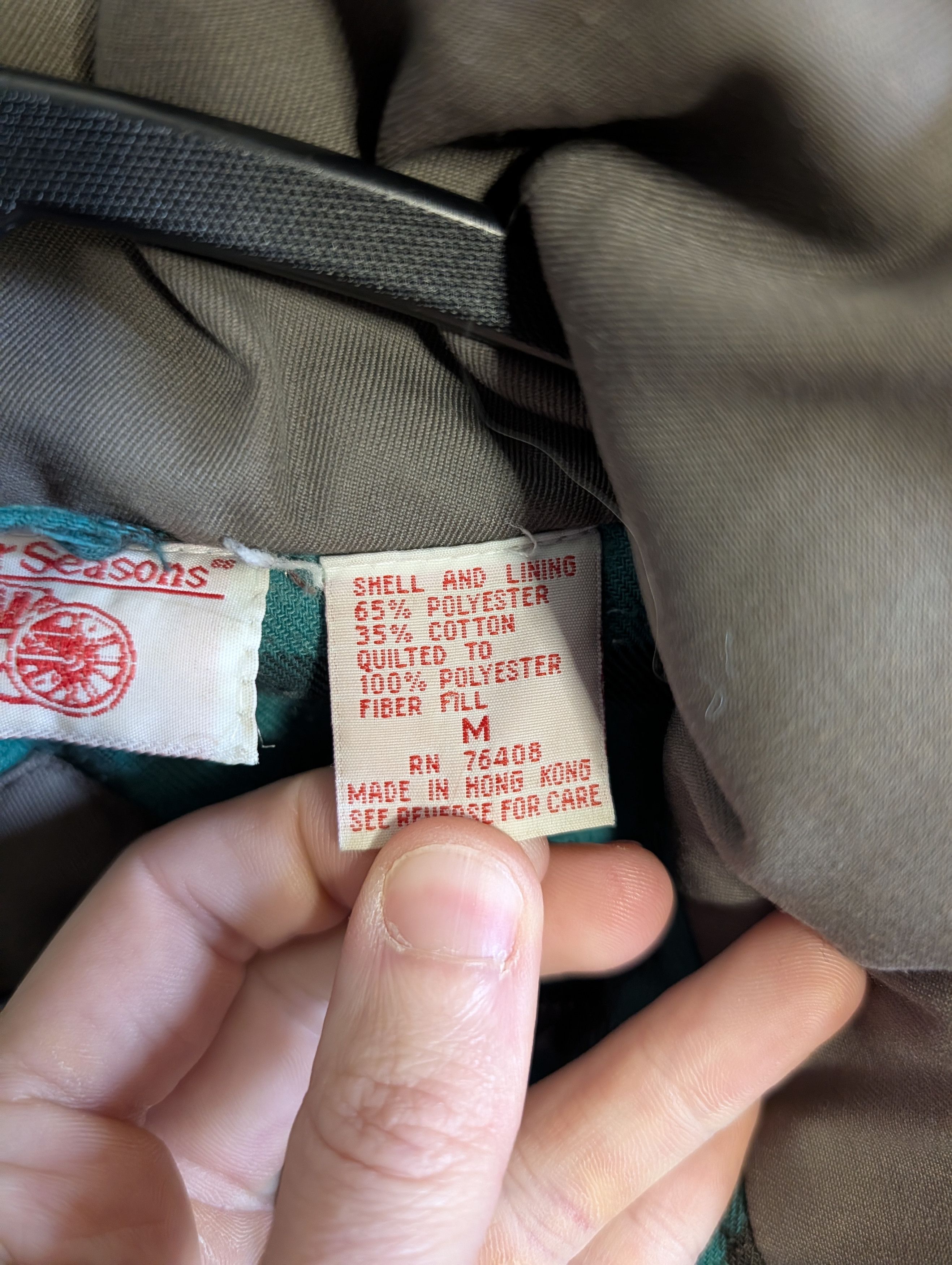 Other COACH IN FOUR SEASONS Vtg flannel lined zip-up vest Size US M / EU 48-50 / 2 - 11 Thumbnail