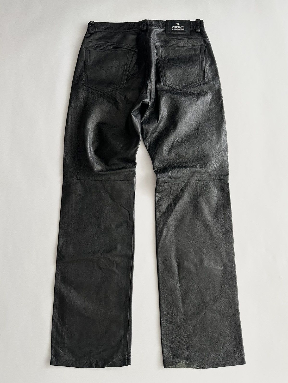 Versace Versace 2000’s Leather Pants Size US 30 / EU 46 - 5 Thumbnail