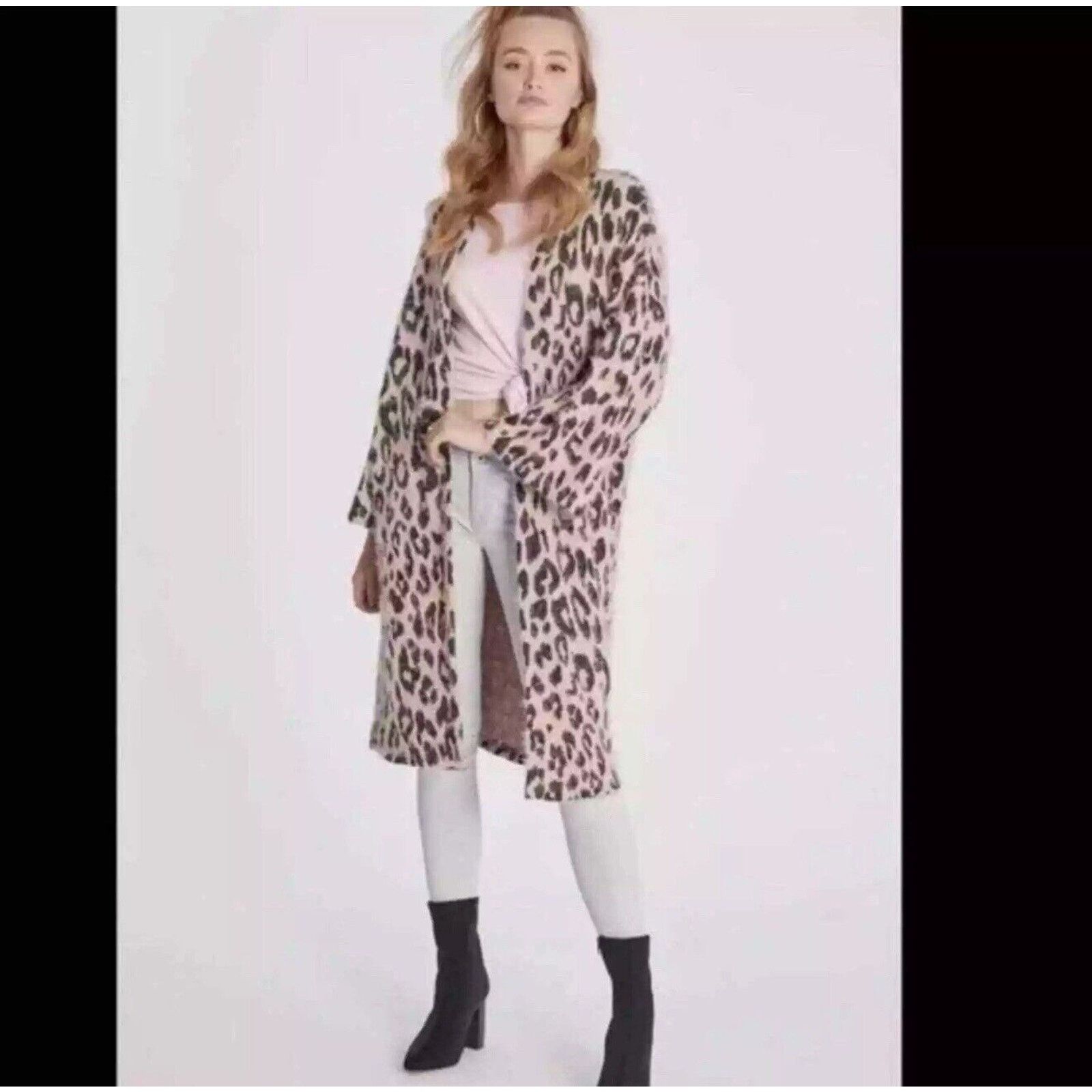 Wildfox Wildfox Open front long Cardigan Leopard Size M Casual Chic Size M / US 6-8 / IT 42-44 - 2 Thumbnail