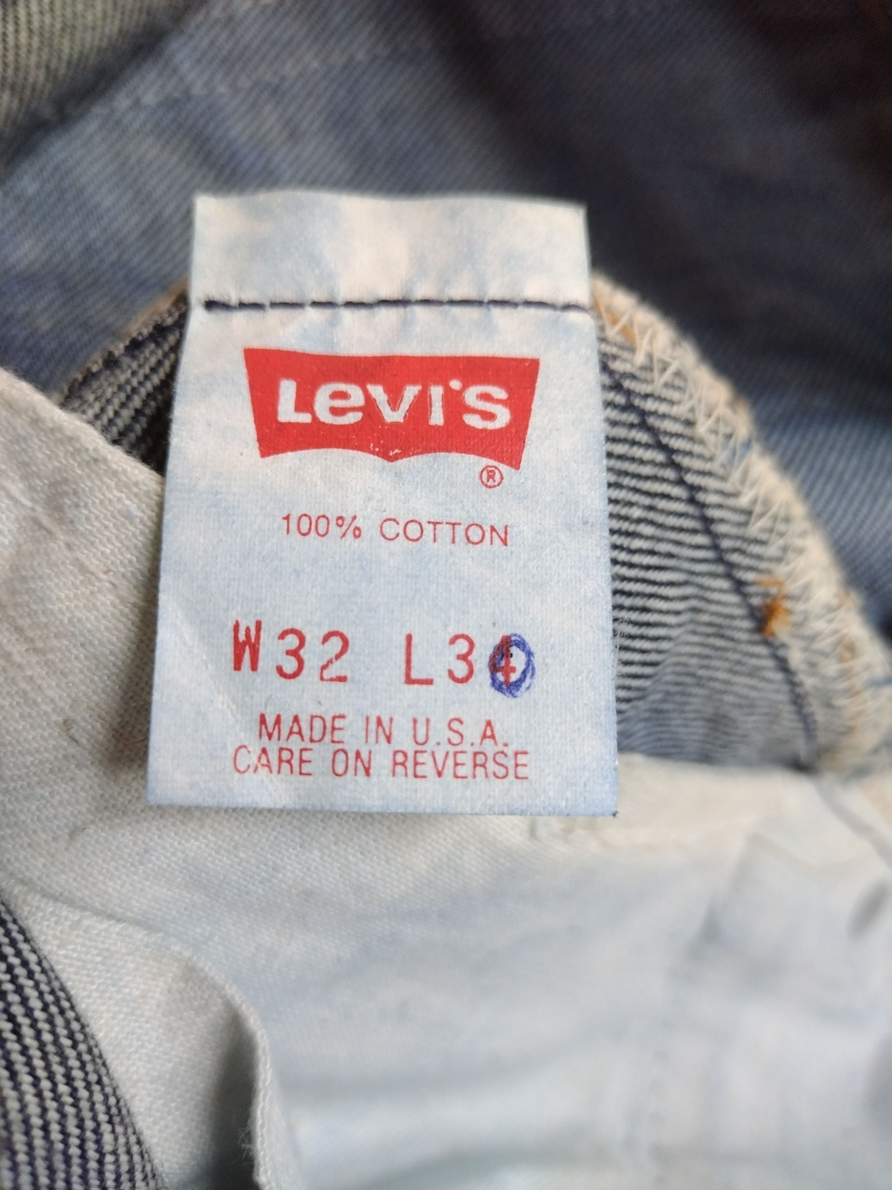 Levi's 🔥AUTHENTIC SNOW WASH NOS VTG LEVIS 501 INDIGO DENIM Size US 32 / EU 48 - 12 Thumbnail