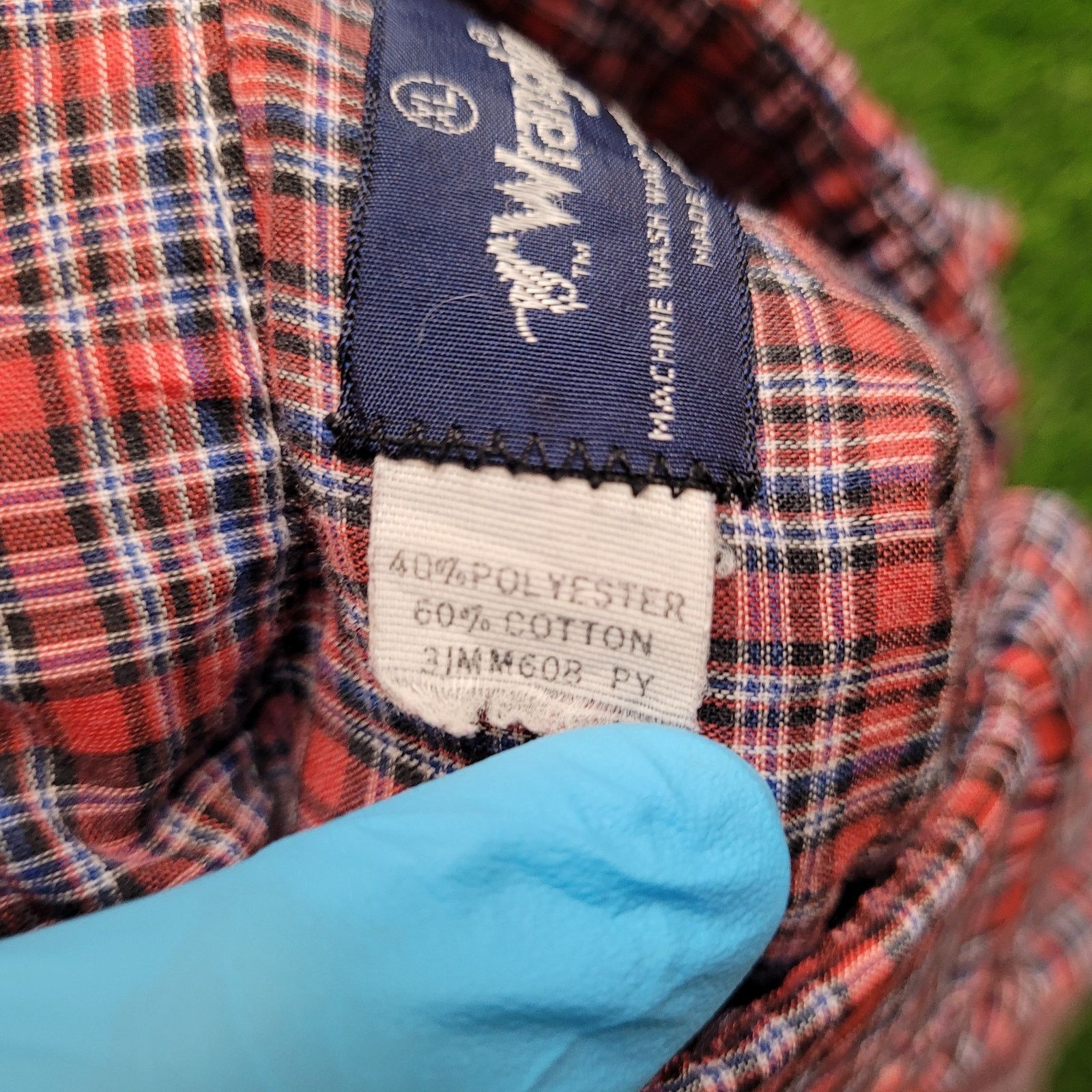 Wrangler VTG 80s Wrangler Pearl Snap Western Shirt Mens XL USA Plaid Size US XL / EU 56 / 4 - 15 Thumbnail