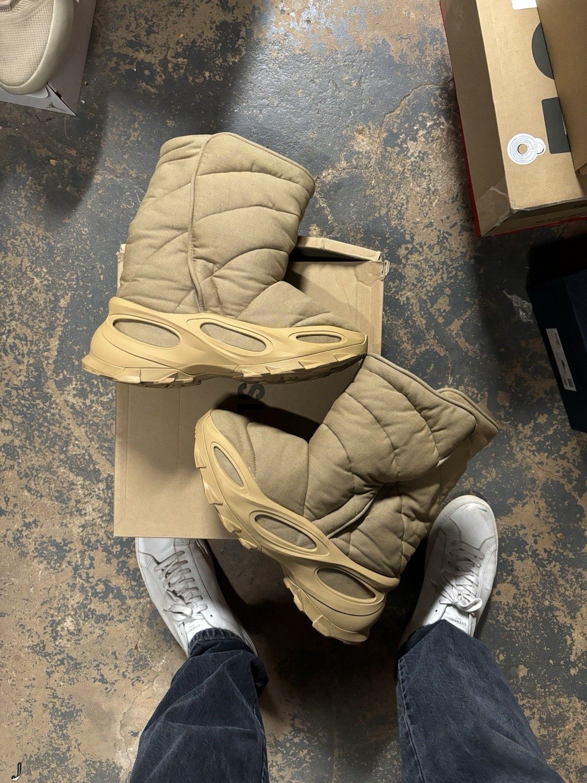 Yeezy Adidas Yeezy NSLTD Boot Khaki Size US 14 / EU 47 - 1 Thumbnail