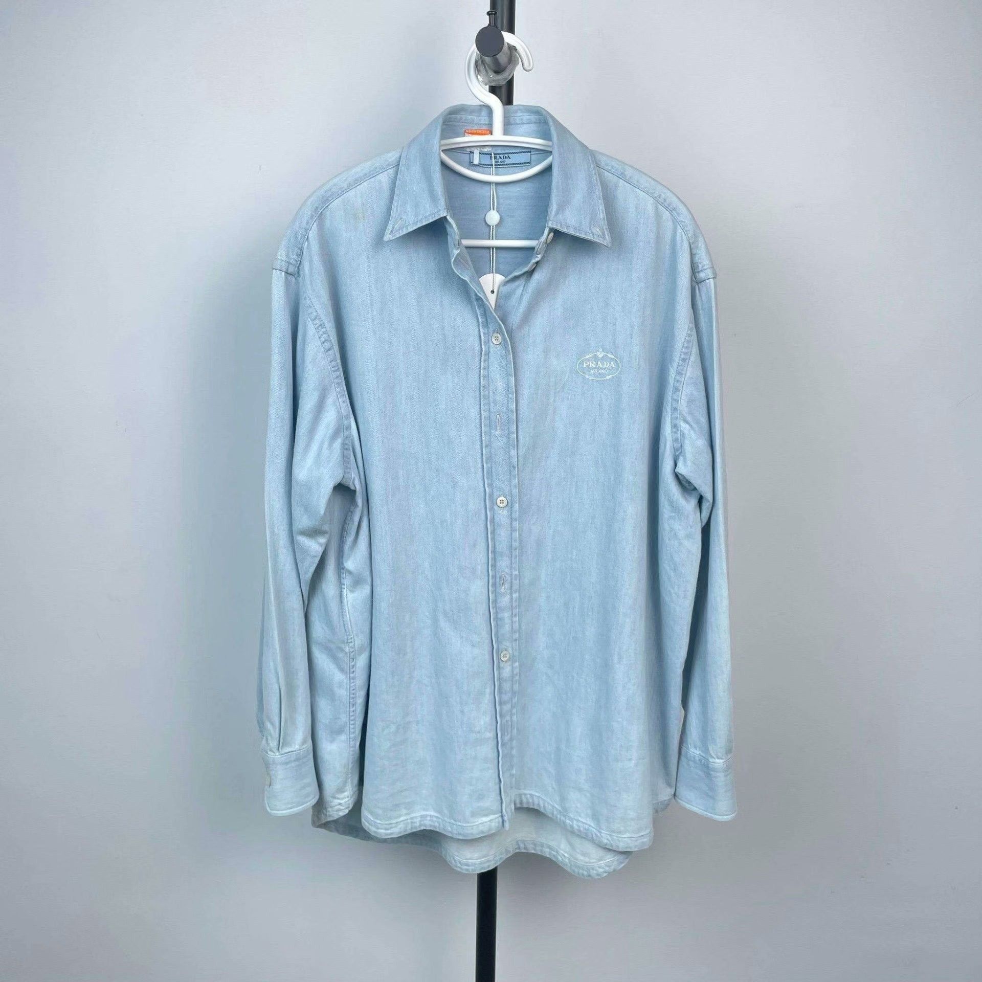 Prada Prada Cotton Blue Button Up 36 Women Size S / US 4 / IT 40 - 1 Thumbnail