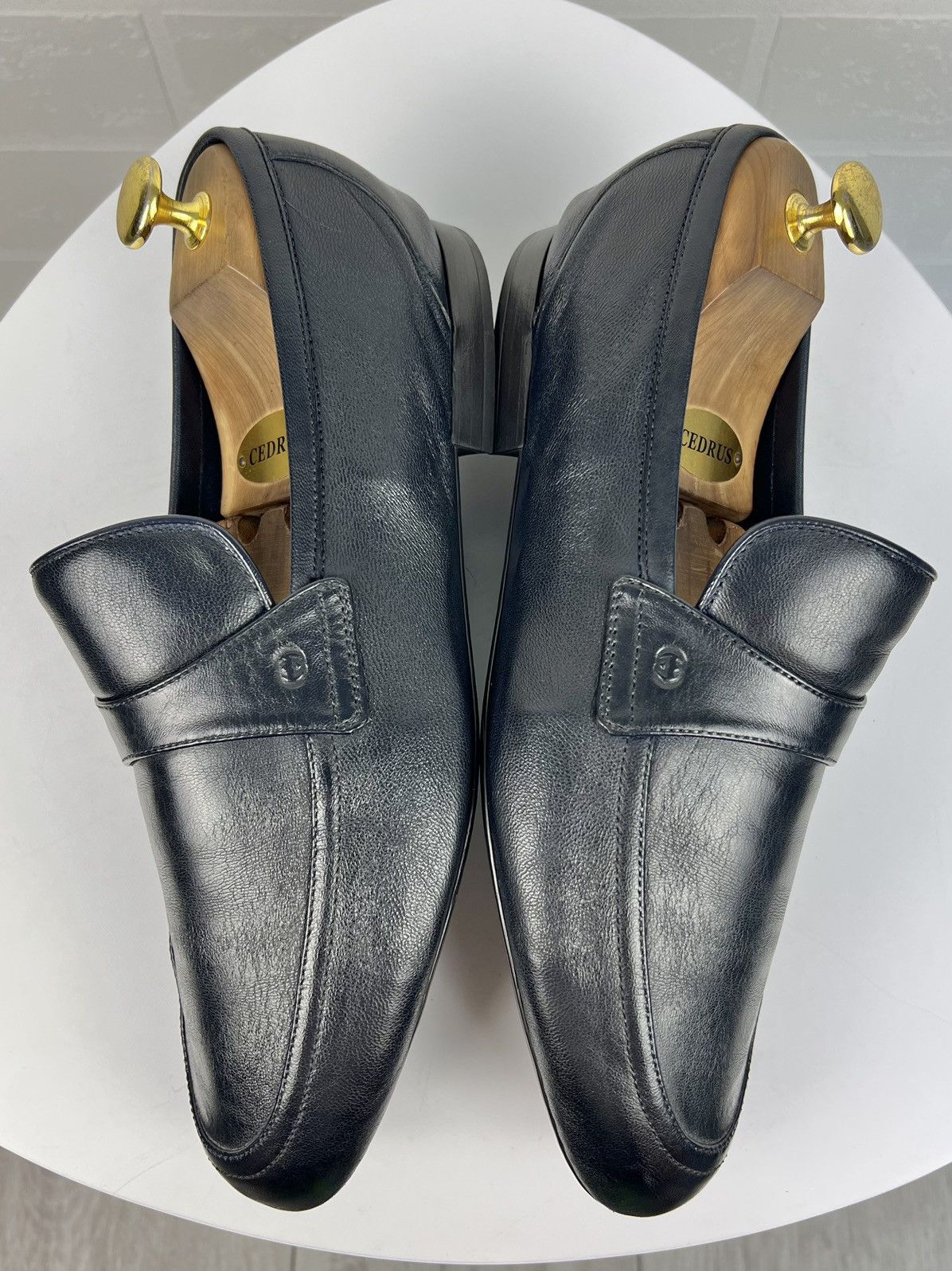 Gucci GUCCI Loafers Nappa Leather Soft Shoes GG Embossed Logo Mens Size US 7.5 / EU 40-41 - 10 Thumbnail
