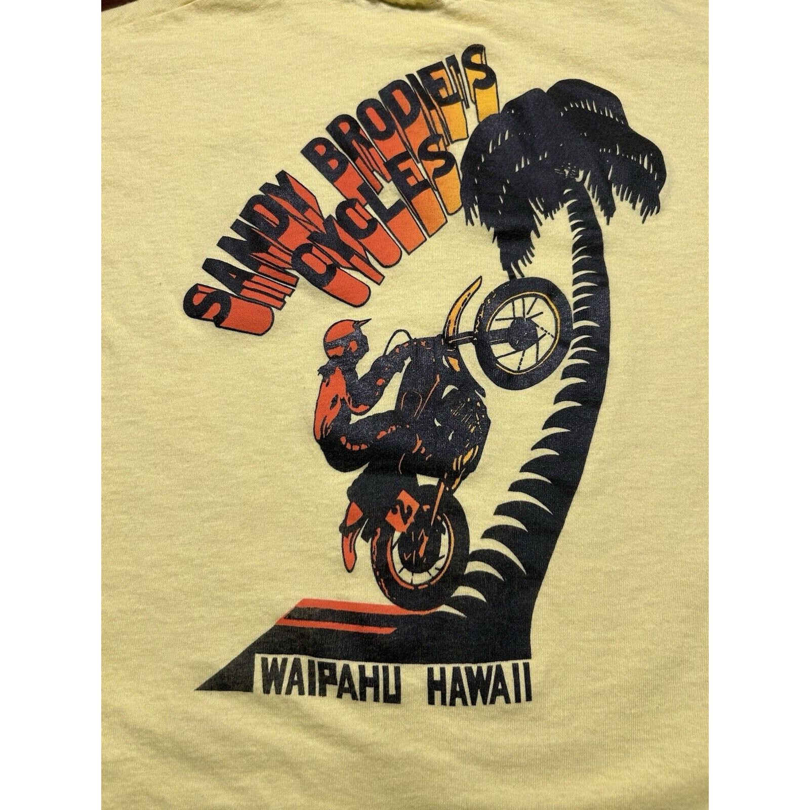 Hanes VTG 70s/80s Hawaii AMA Motorcycle Racing Honda Yamaha Shirt Size US L / EU 52-54 / 3 - 9 Thumbnail