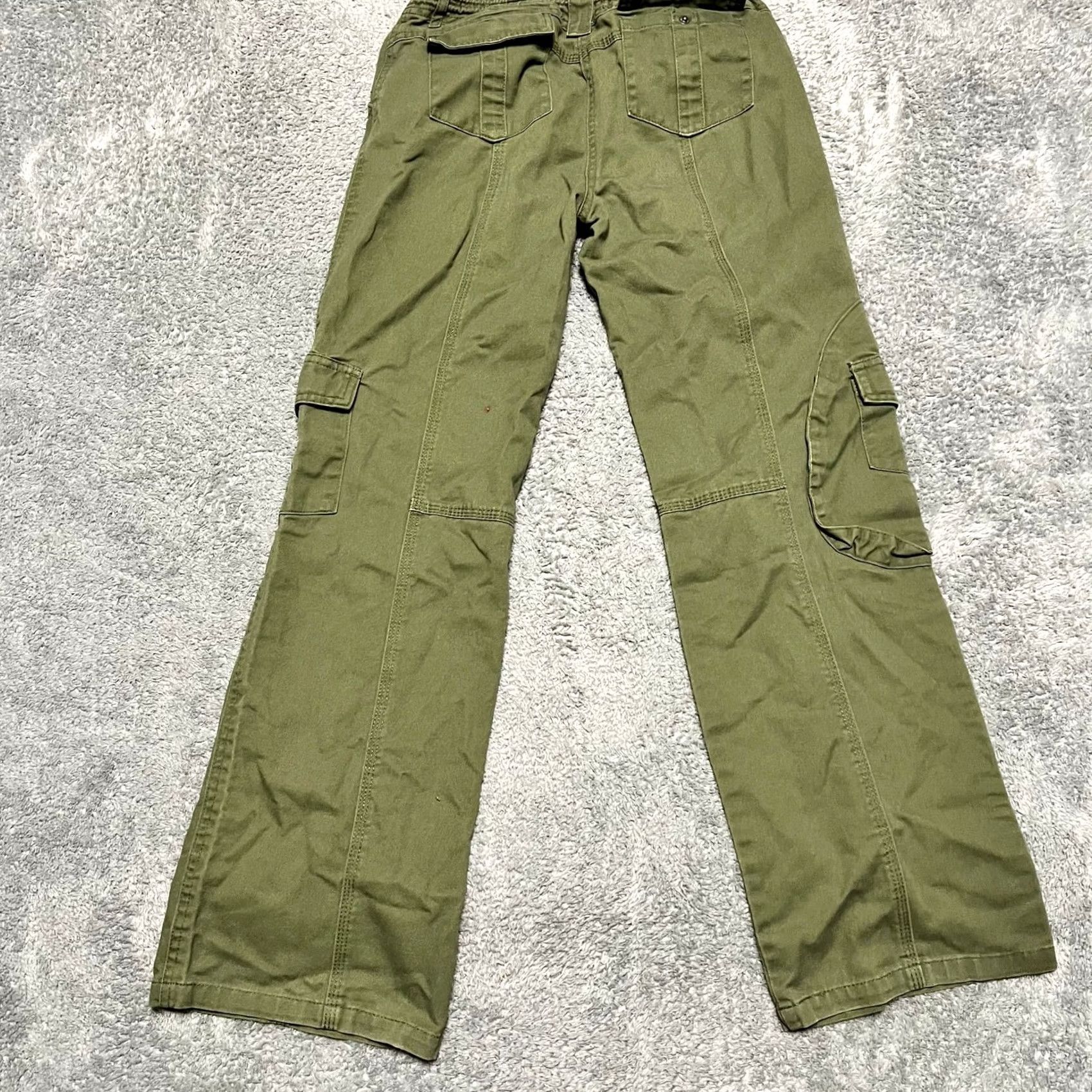 Brandy Melville Brandy Melville Pants Womens OS GRN Cargo Military Utility Straight Cotton Blend OS Regular Green 27x30 Mens? Size 42" / US 20 - 3 Thumbnail