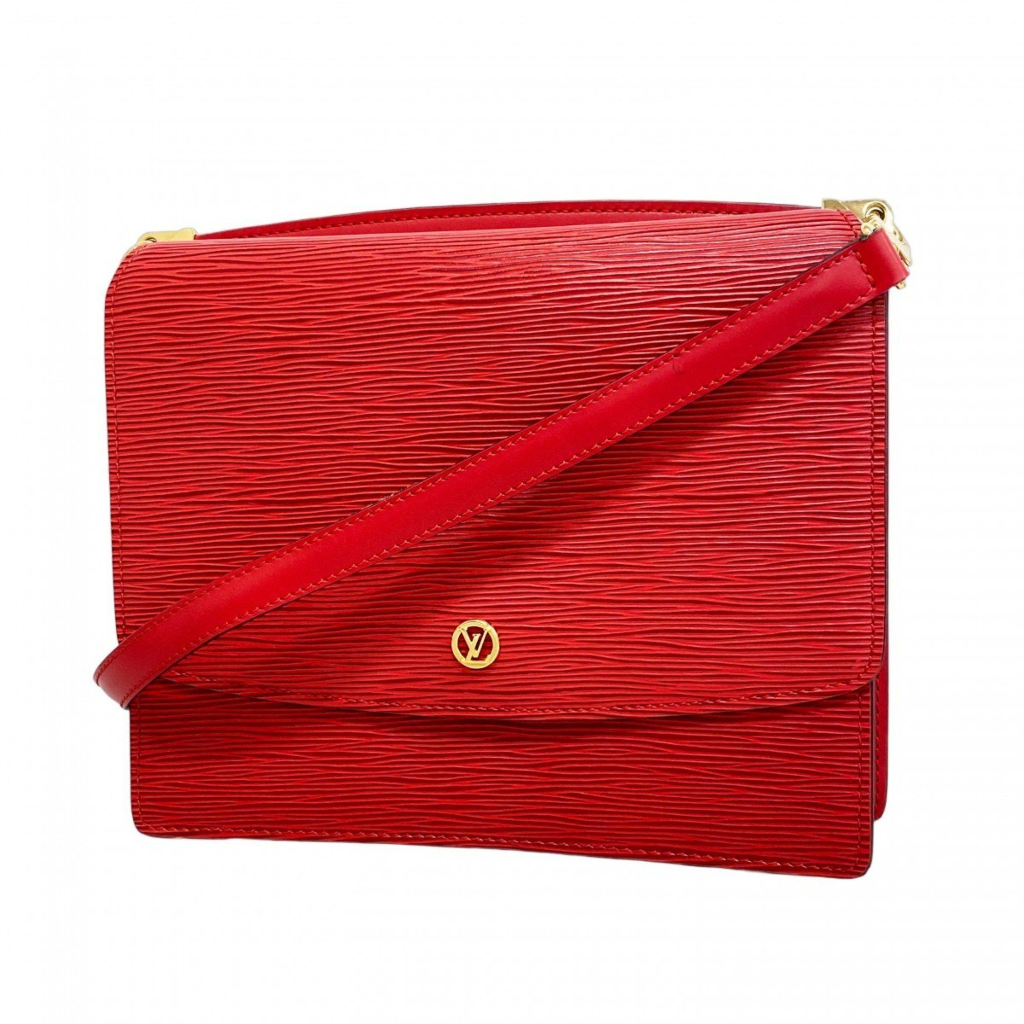 Louis Vuitton Shoulder Bag Epi Grenelle M52367 Castilian Red Women's