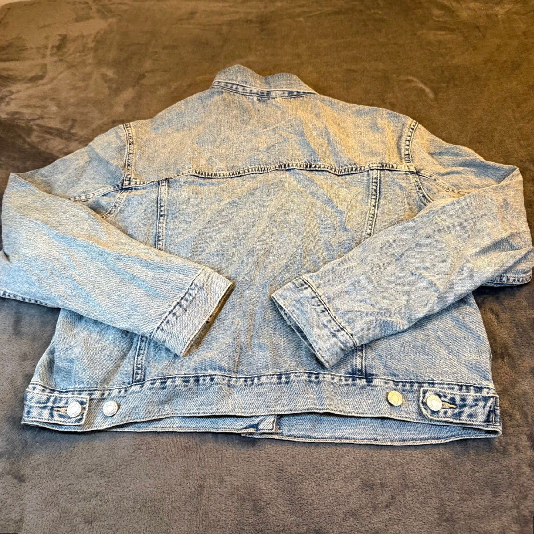 Gap GAP Jacket Denim Trucker Light Wash Classic Button Front Women L Blue Regular Size L / US 10 / IT 46 - 4 Thumbnail