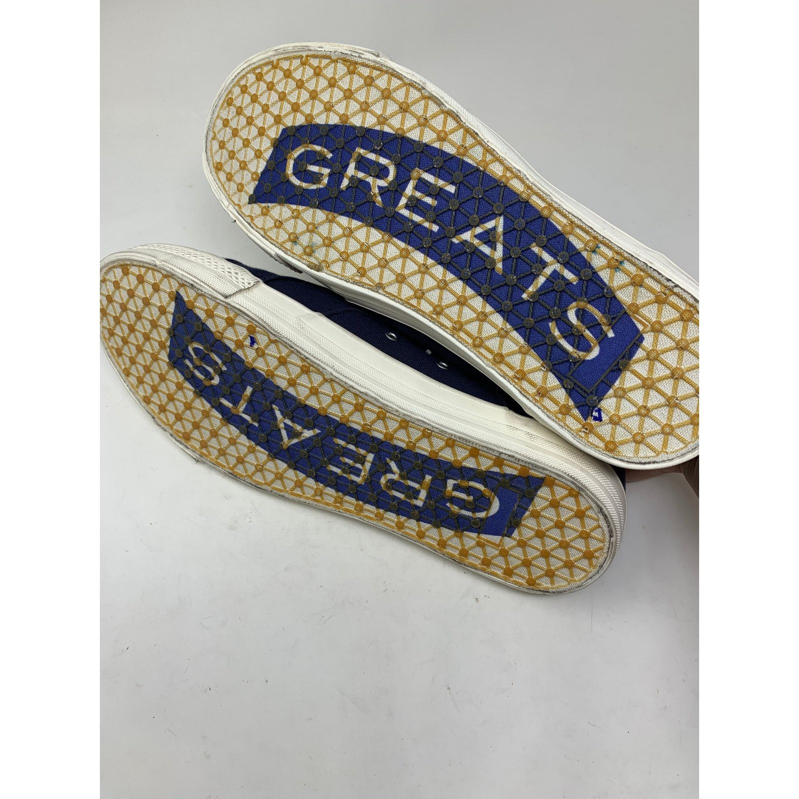 Greats Greats Wilson Men's Size 11.5 Leather Toe Sneaker Blue Size US 11.5 / EU 44-45 - 6 Thumbnail