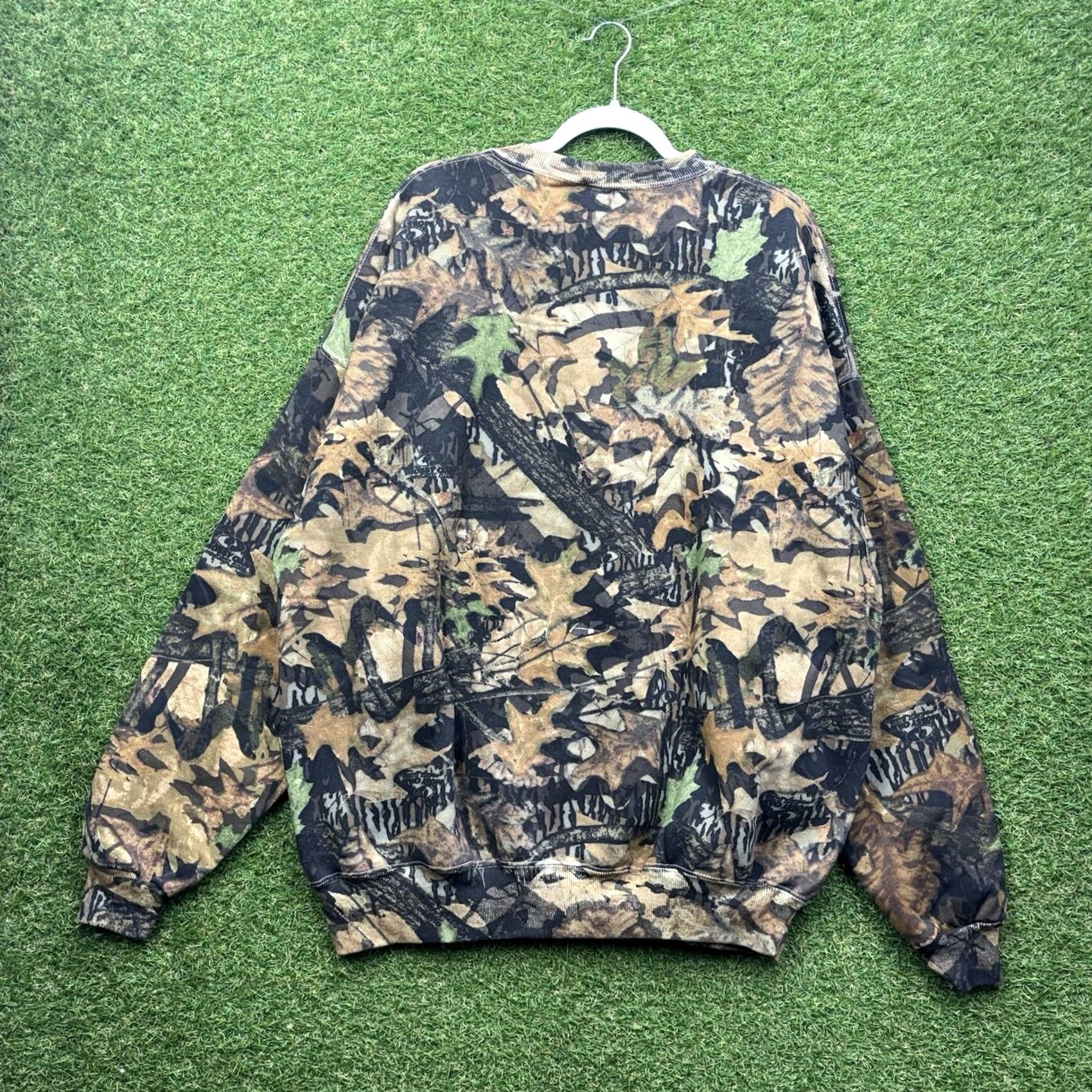 Jerzees VINTAGE Jerzees Camo Sweatshirt Mens 3XL Mossy Oak USA Hunting Crew NWT Size US XXL / EU 58 / 5 - 2 Thumbnail