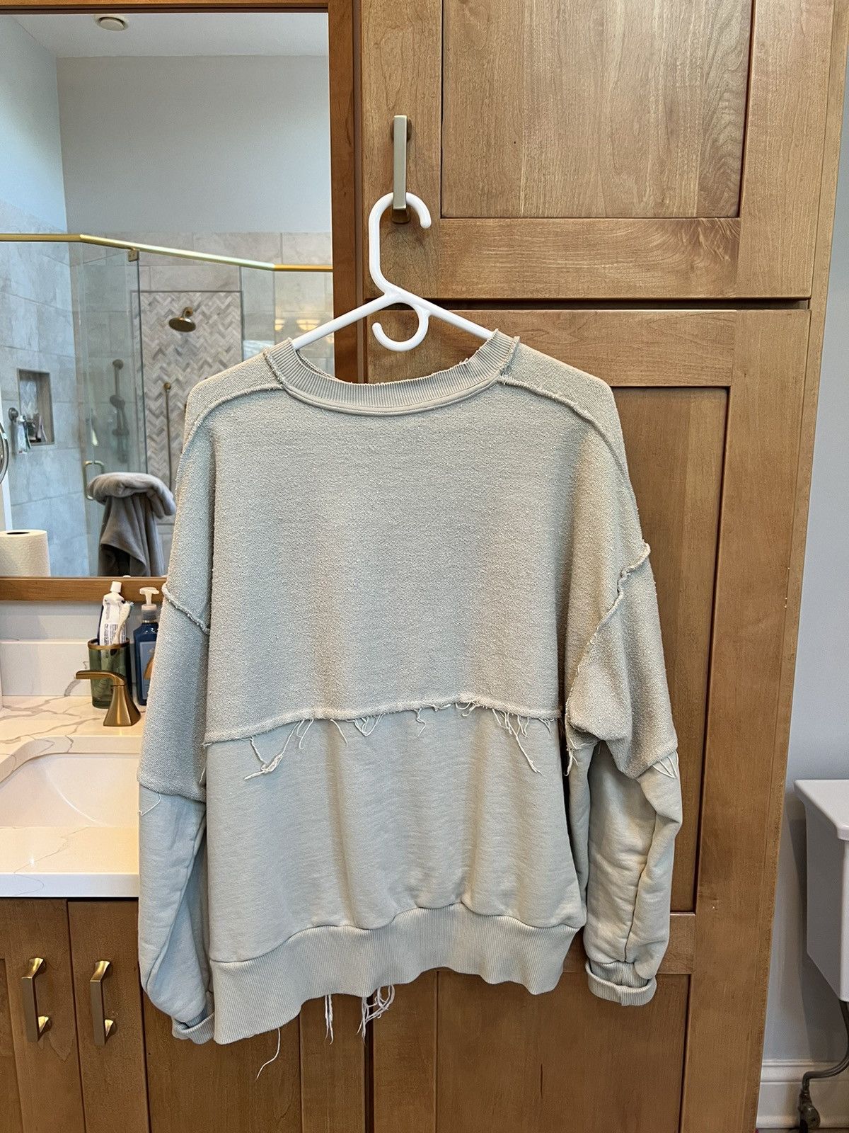 Val Kristopher VAL KRISTOPHER BULL DENIM PANEL CREWNECK Size US S / EU 44-46 / 1 - 2 Thumbnail