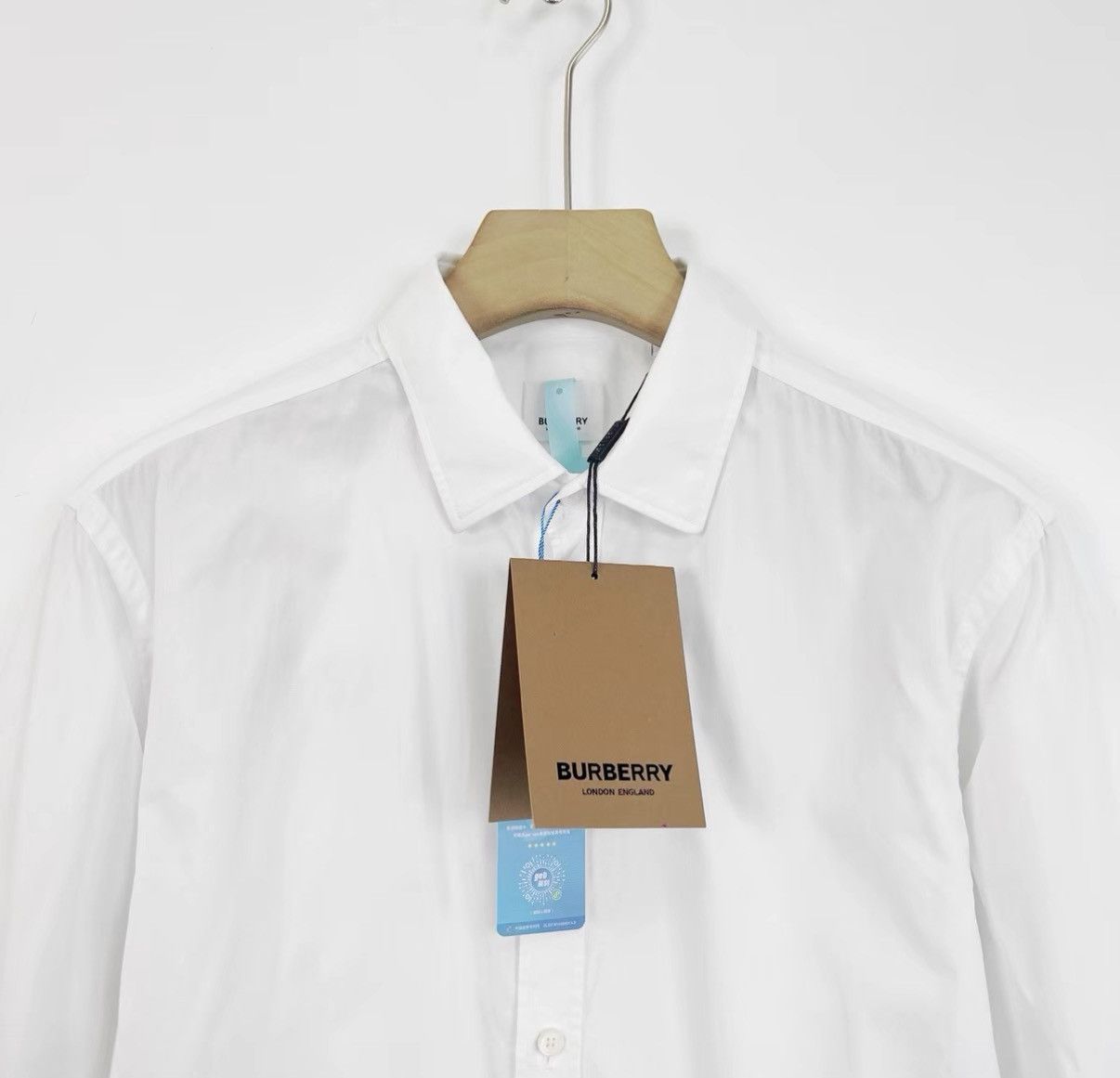 Burberry Burberry Single-Breasted Embroidered Long Sleeve Shirt K12 Size US S / EU 44-46 / 1 - 2 Thumbnail