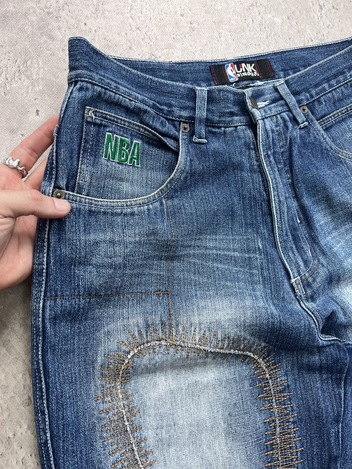 If Six Was Nine × Japanese Brand × NBA NBA CELTICS WORK CARPENTER Distressed Baggy Y2K RAP PANTS Size US 32 / EU 48 - 7 Thumbnail