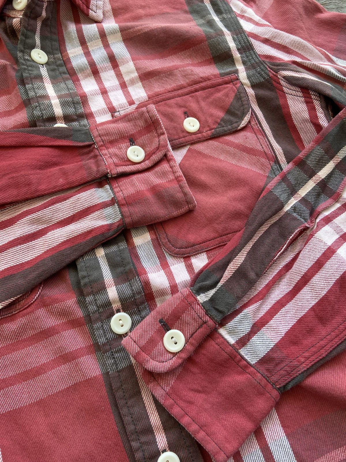 RRL Ralph Lauren 2000s RRL Ralph Lauren - Red Western Plaid Flannel Shirt Size US S / EU 44-46 / 1 - 8 Thumbnail