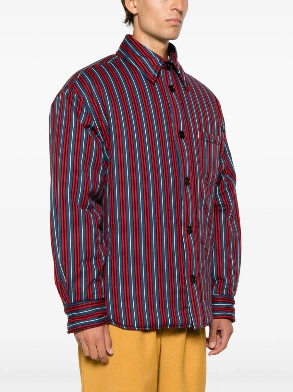 Marni o1w1db10824 Cotton Shirt Jacket in Multicolor Size US M / EU 48-50 / 2 - 3 Thumbnail