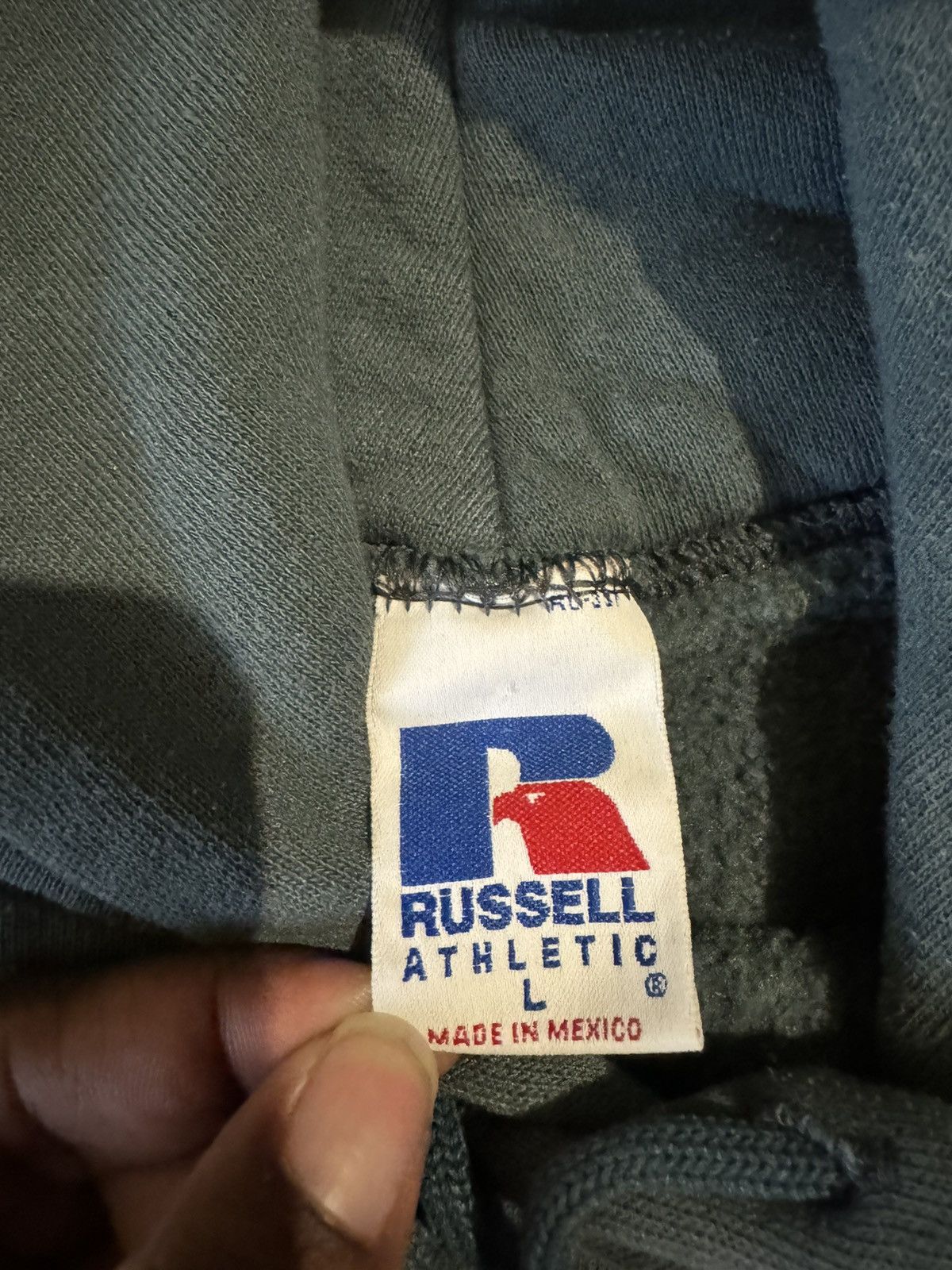 Russell Athletic × Vintage (L) Sun Faded Russell Athletic Hoodie Blank Size US L / EU 52-54 / 3 - 4 Thumbnail
