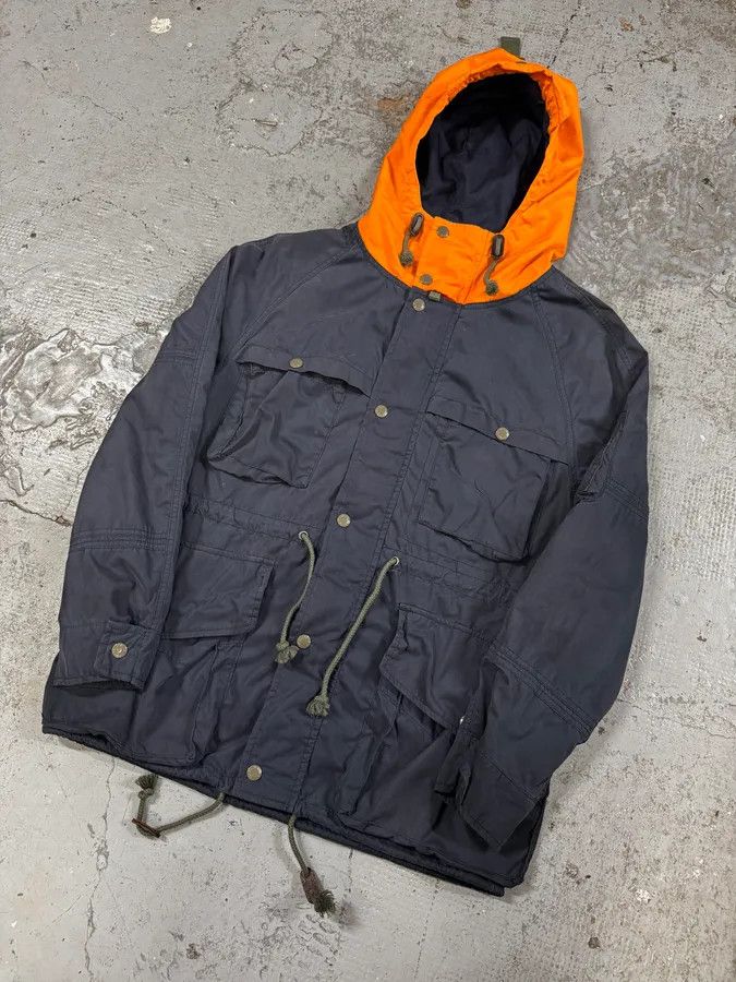 Polo Ralph Lauren 2000s Ralph Lauren Navy & Orange Hooded Parka Jacket Size US S / EU 44-46 / 1 - 3 Thumbnail