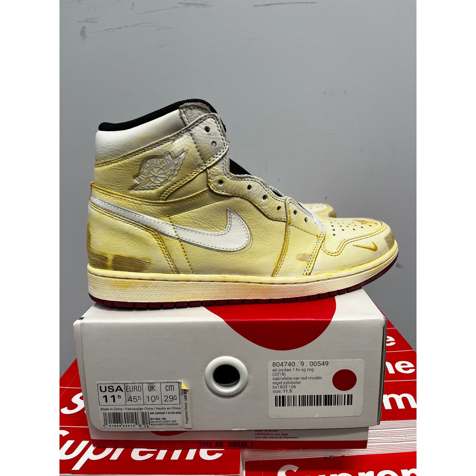 Nike Nike Air Jordan 1 Retro High Nigel Sylvester Size 11.5 NEW Size US 11.5 / EU 44-45 - 1 Thumbnail