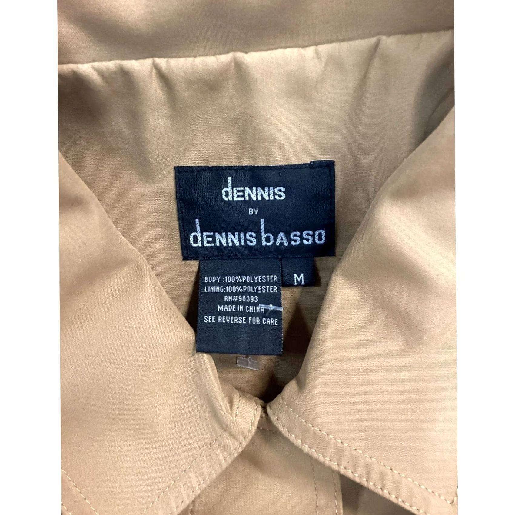Vintage VINTAGE Dennis Basso Coat Womens Medium Light Brown Polyester Basic Jacket Animal Print Interior Mens? Size M / US 6-8 / IT 42-44 - 3 Thumbnail