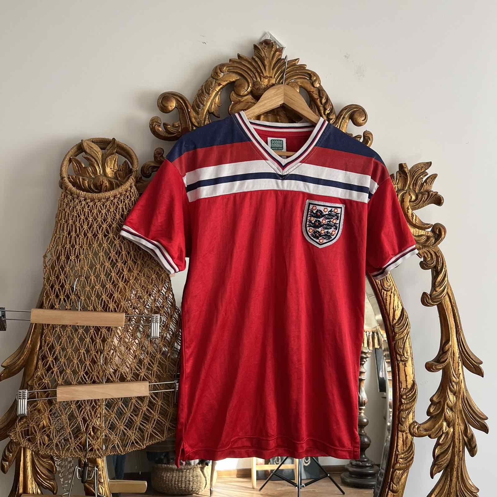 Vintage VTG Score Draw England Soccer Jersey 1982 Sz M Size US M / EU 48-50 / 2 - 1 Thumbnail