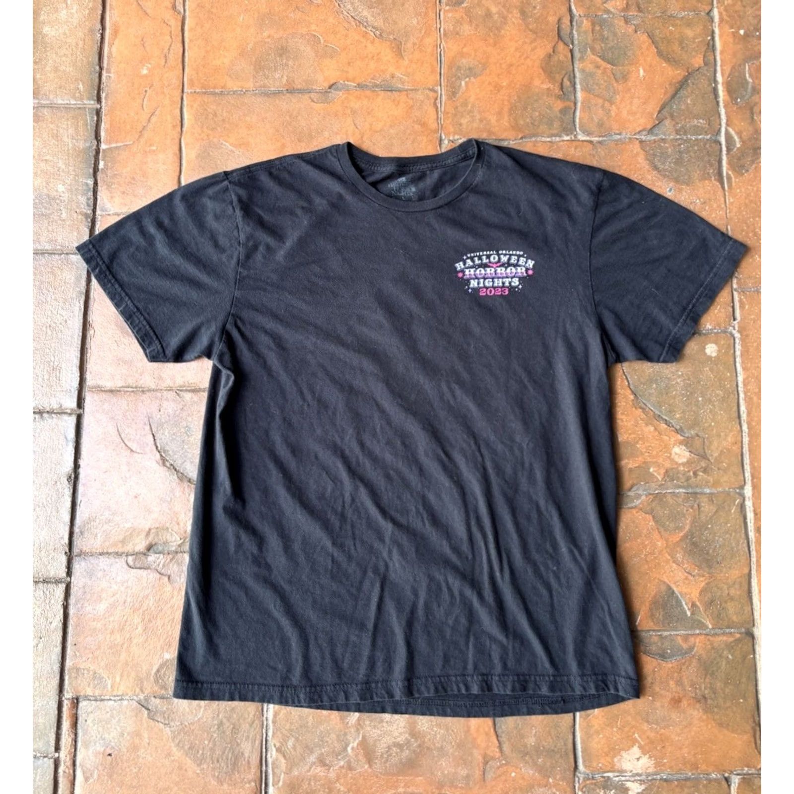 Vintage Halloween Horror Nights 2023 Stranger Things The Last Of Us T-Shirt Large Size US L / EU 52-54 / 3 - 2 Thumbnail