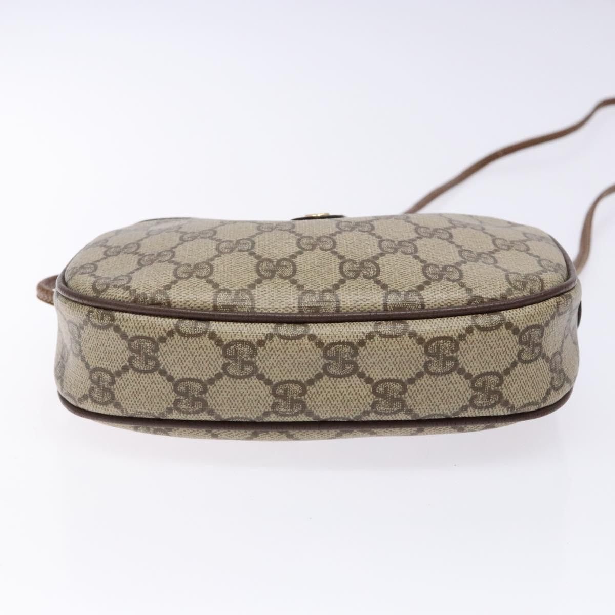 Gucci GUCCI GG Supreme Web Sherry Line Shoulder Bag Pvc Beige Gold Size ONE SIZE - 9 Thumbnail